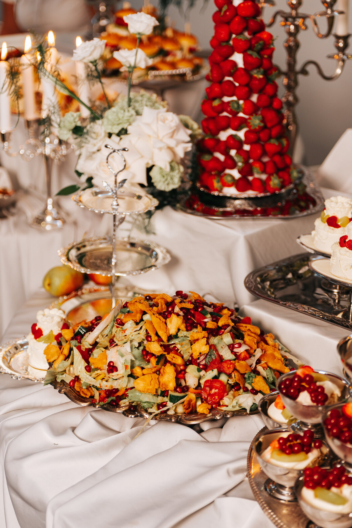 Nouré & Co luxury catering display in London event gallery