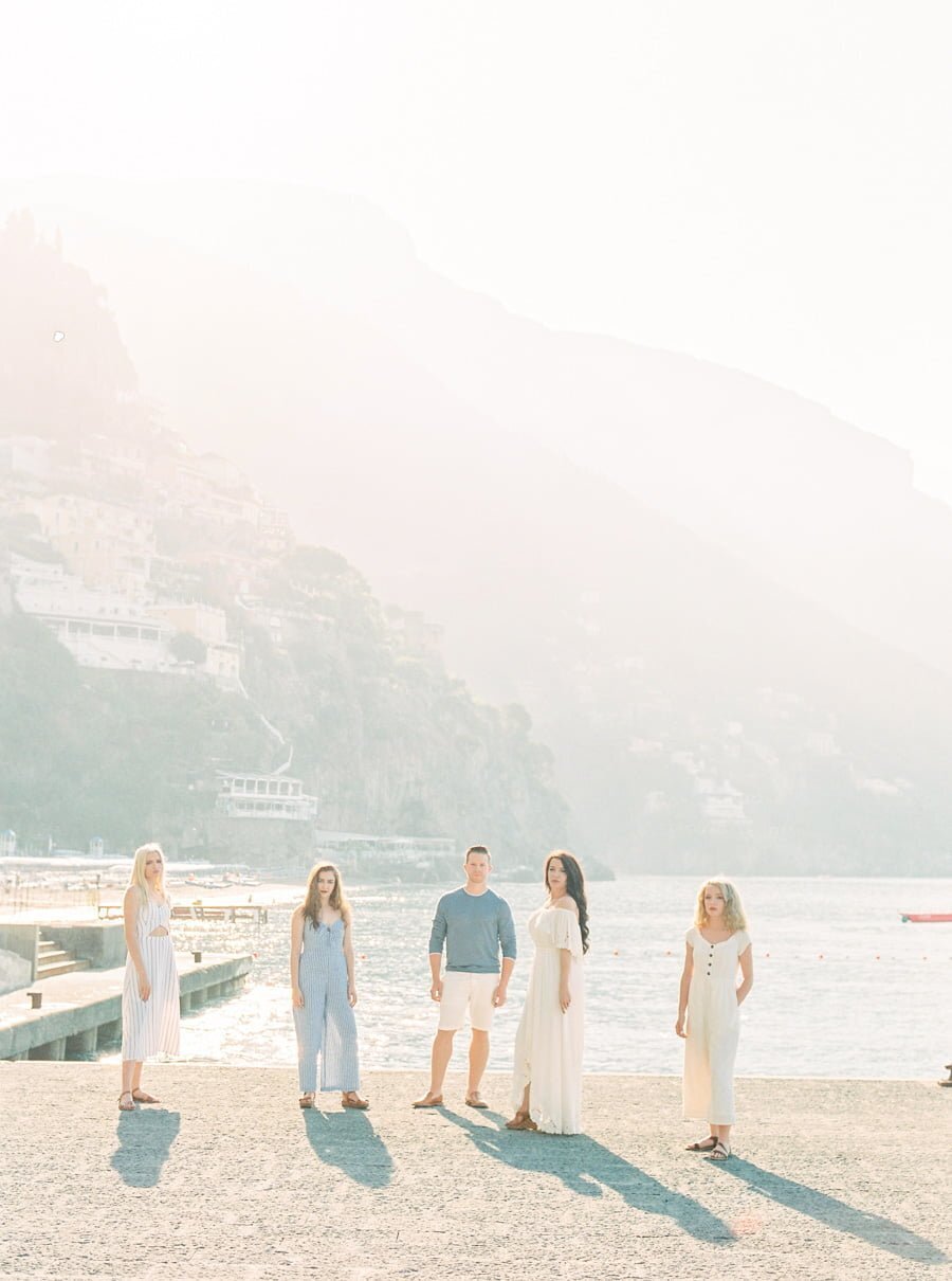 Family Group Photo in Positano
