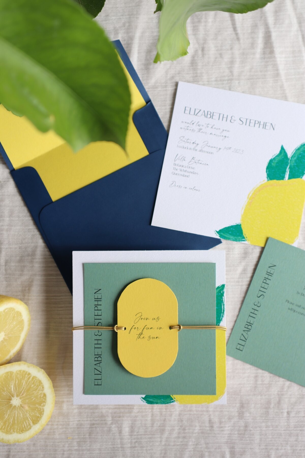 Lemon-yellow-wedding-invitations