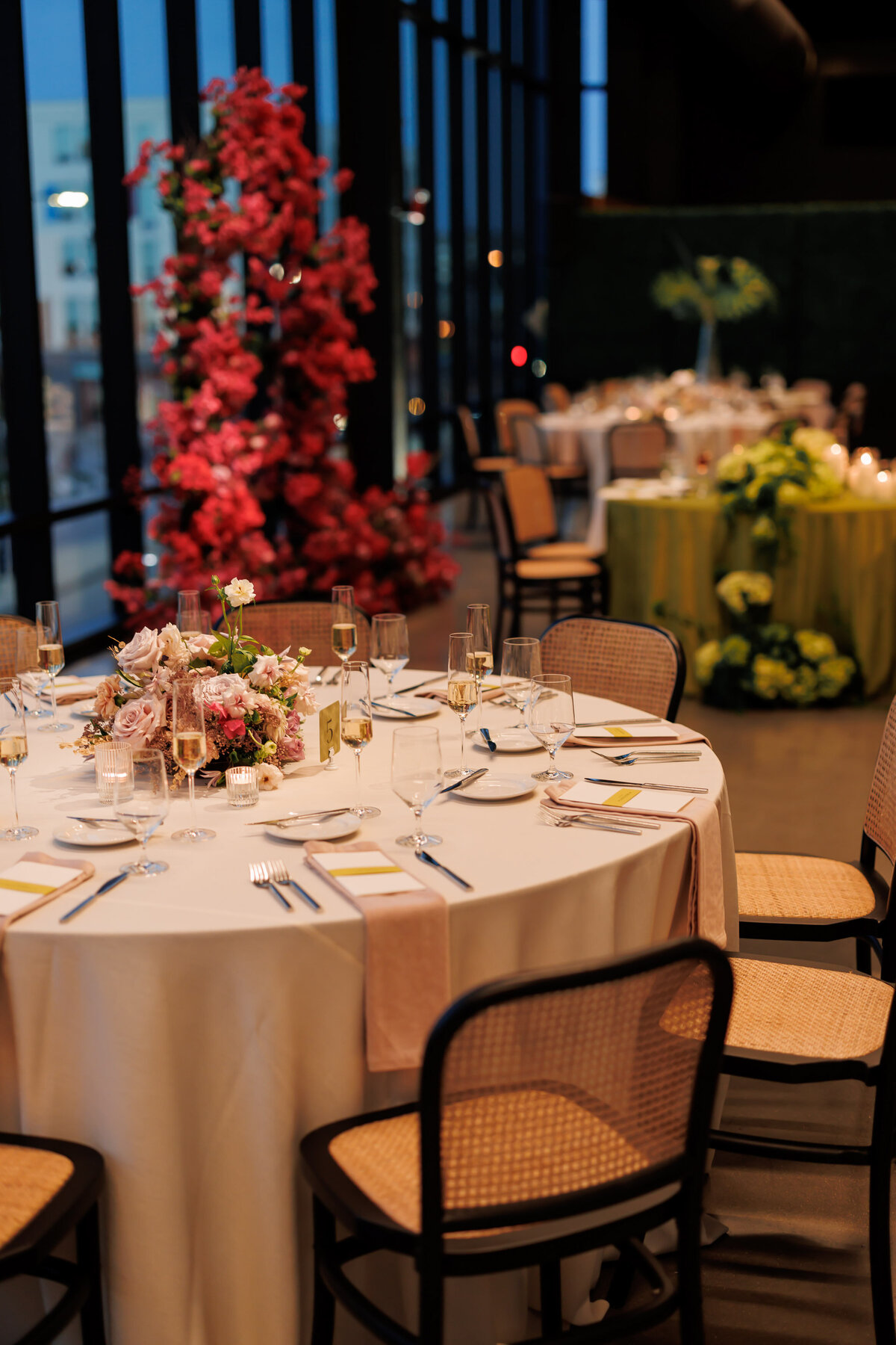 bold color block wedding gather at deer district milwaukee -52