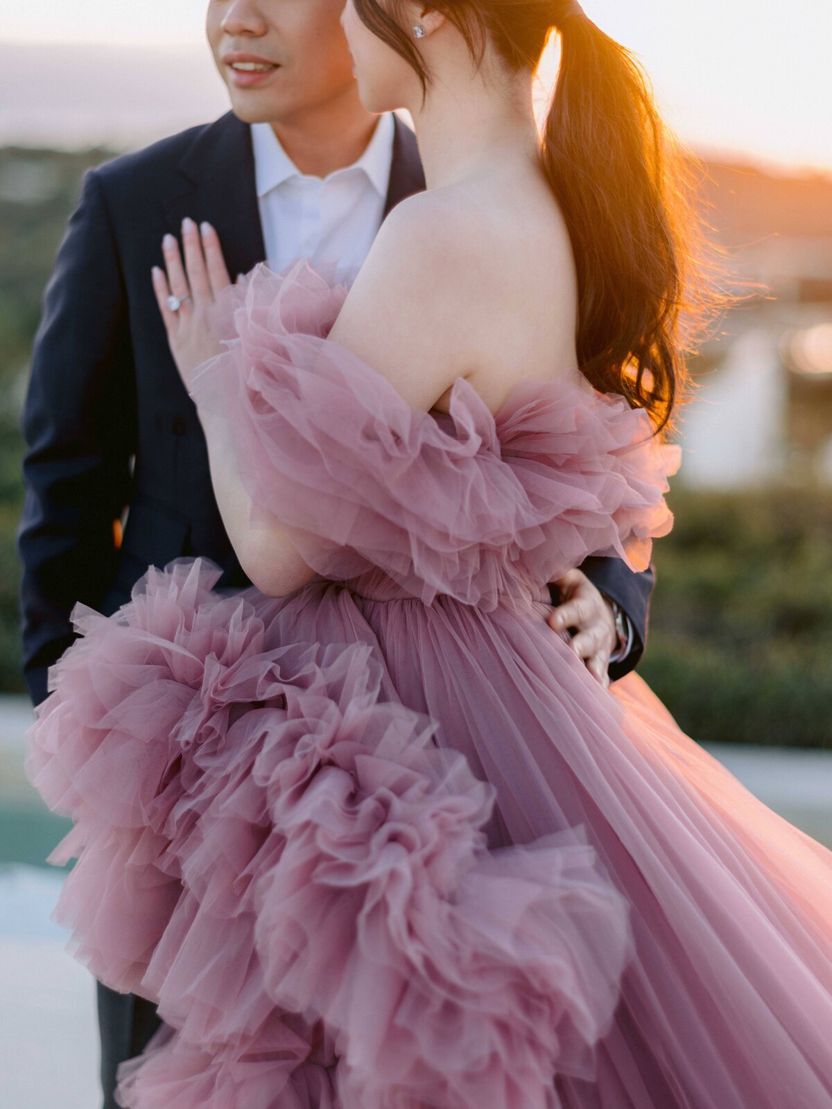 Sunset Greece Newlywed Photos