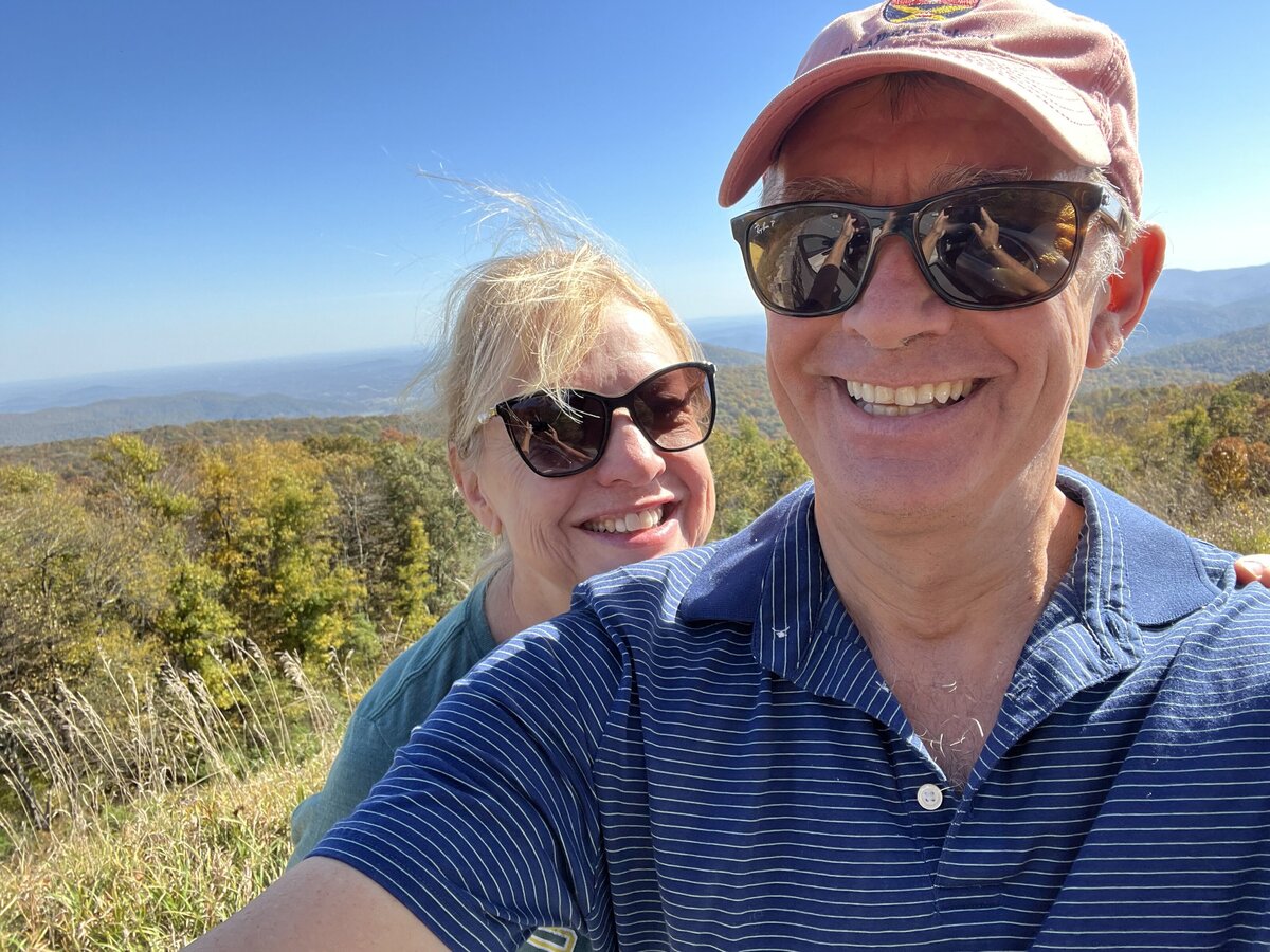 Hiking along Skyline Drive