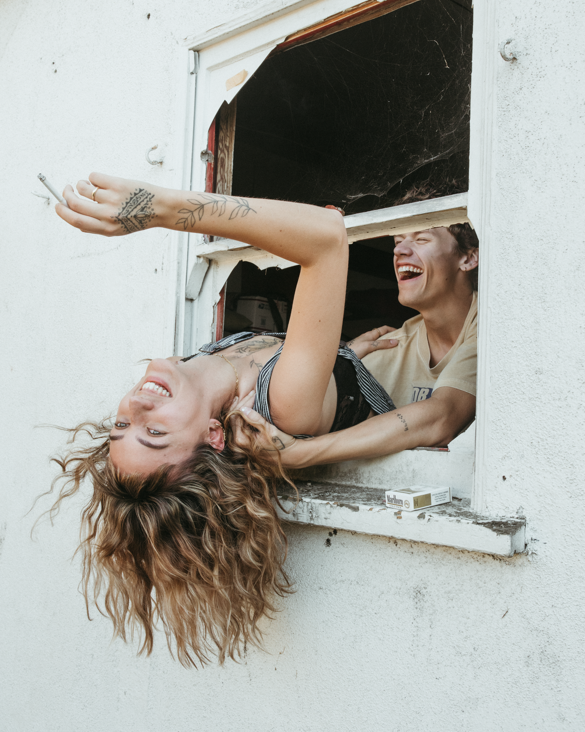 Trashy-Tattoo-Couple-Abandoned-House-Engagement-Shoot-9975
