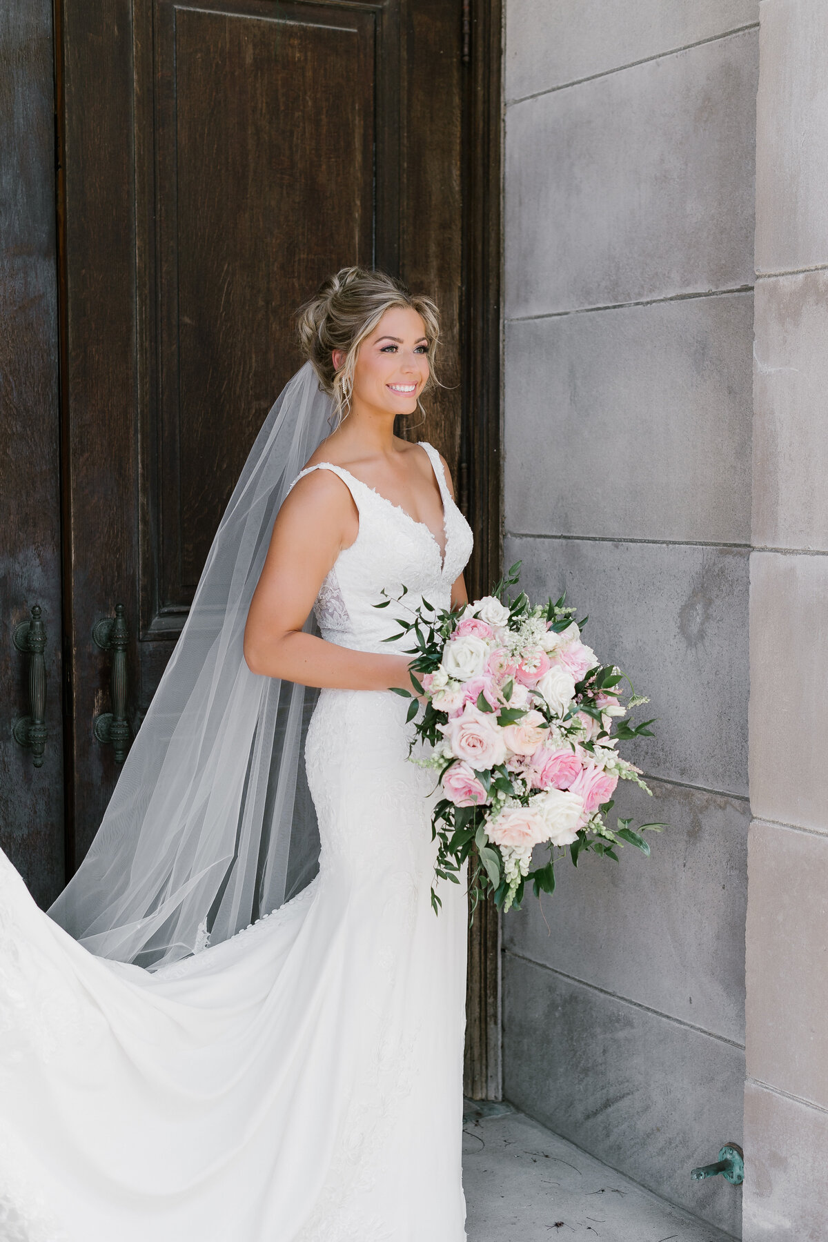 Bride and her Bouquet