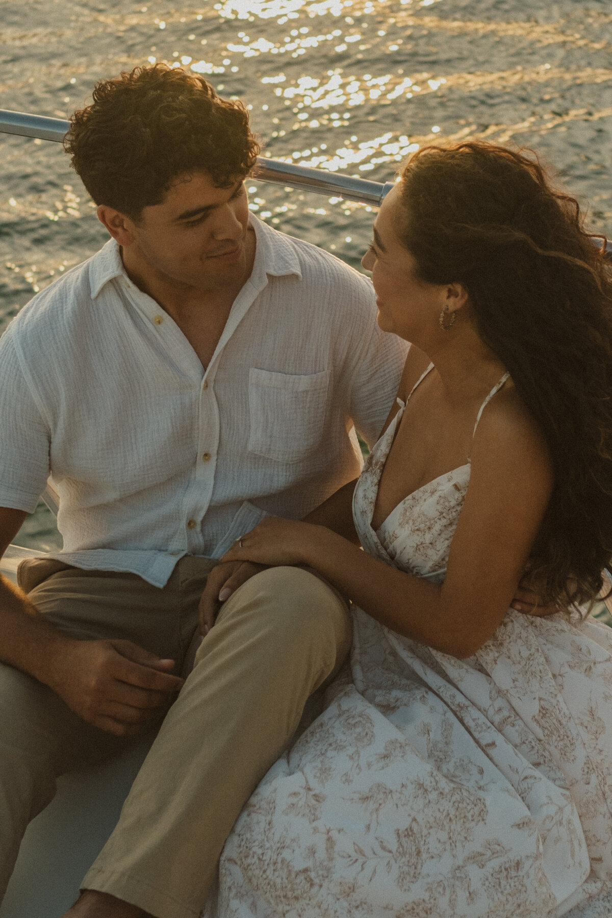 Priscilla and Elijah Sunset Cruise Engagement Session-12