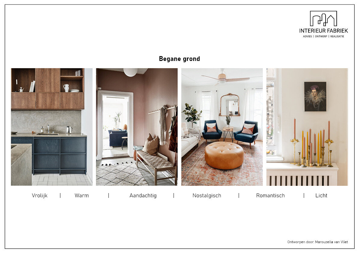 Klein - moodboard begane grond 2
