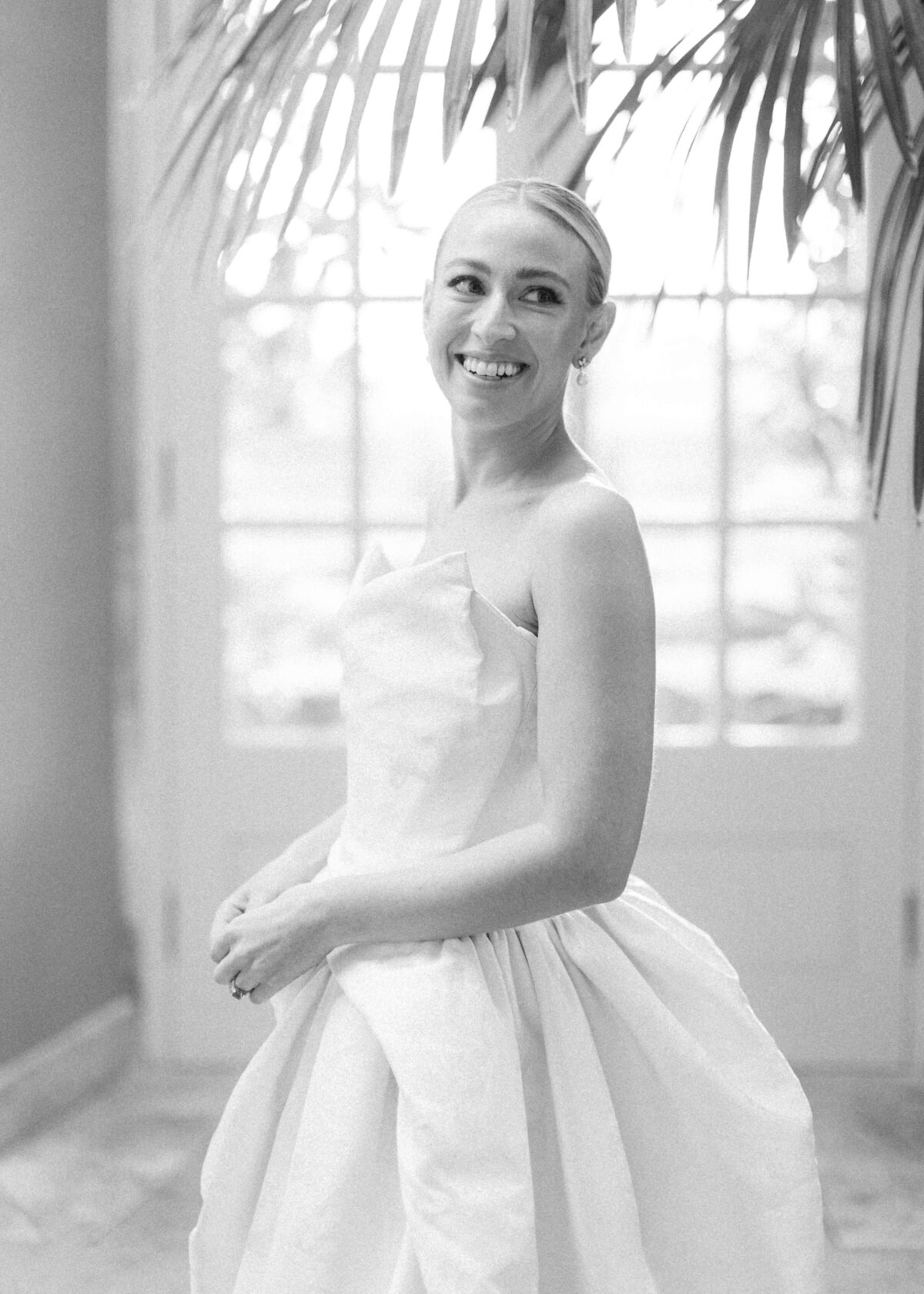 chloe-lowe-wedding-euridge-manor-vivienne-westwood-bride-portrait-black-white