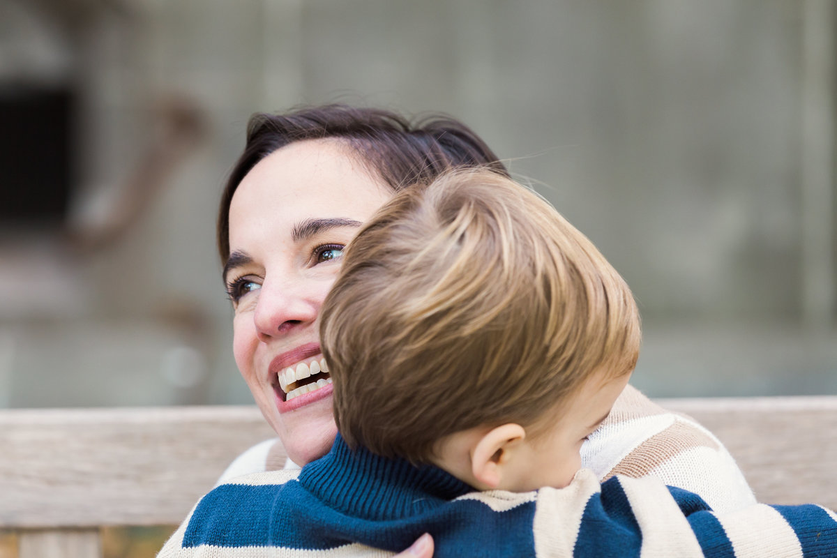 CT family photographer captures a mom and son at Yale University in New Haven