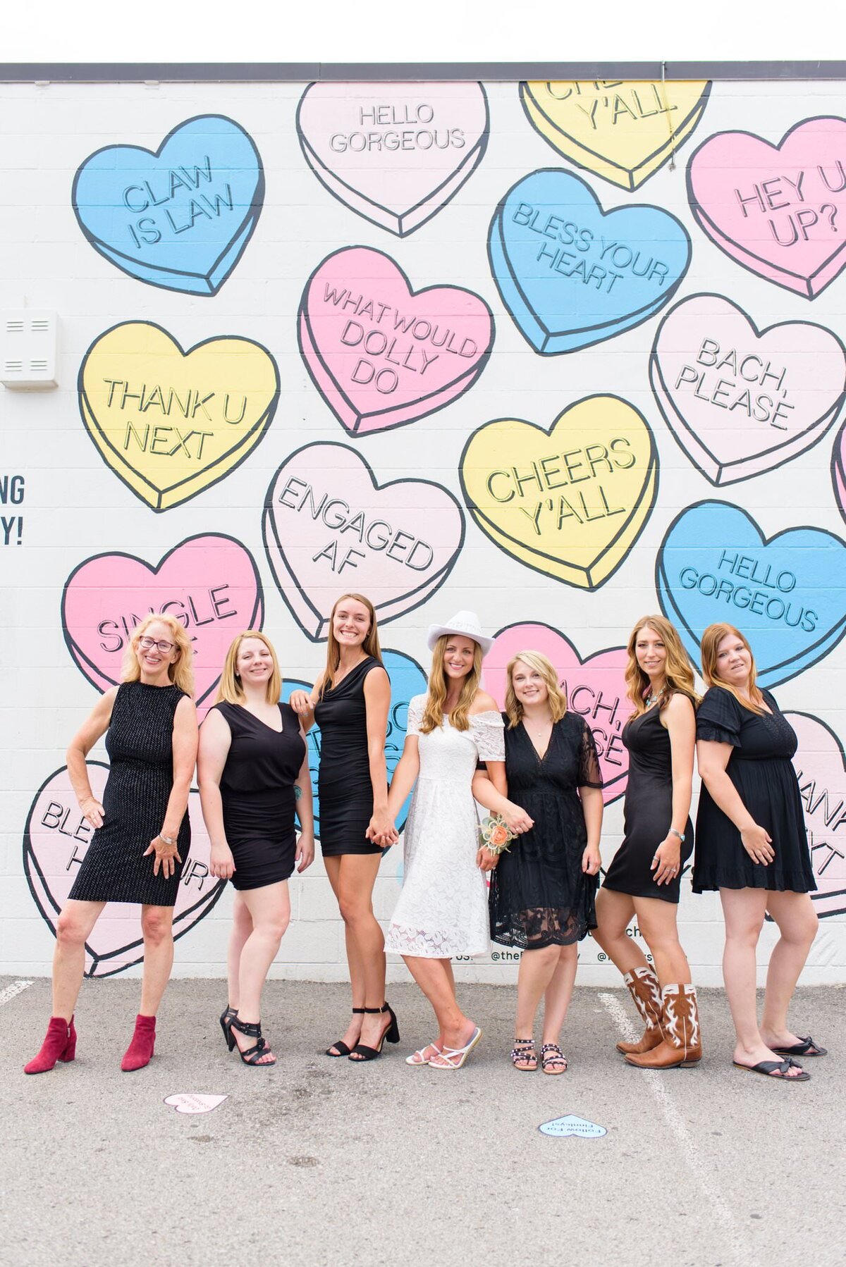 Nashville-Bachelorette-Photos-with-Candy-Hearts-Mural-in-the-Gulch+1