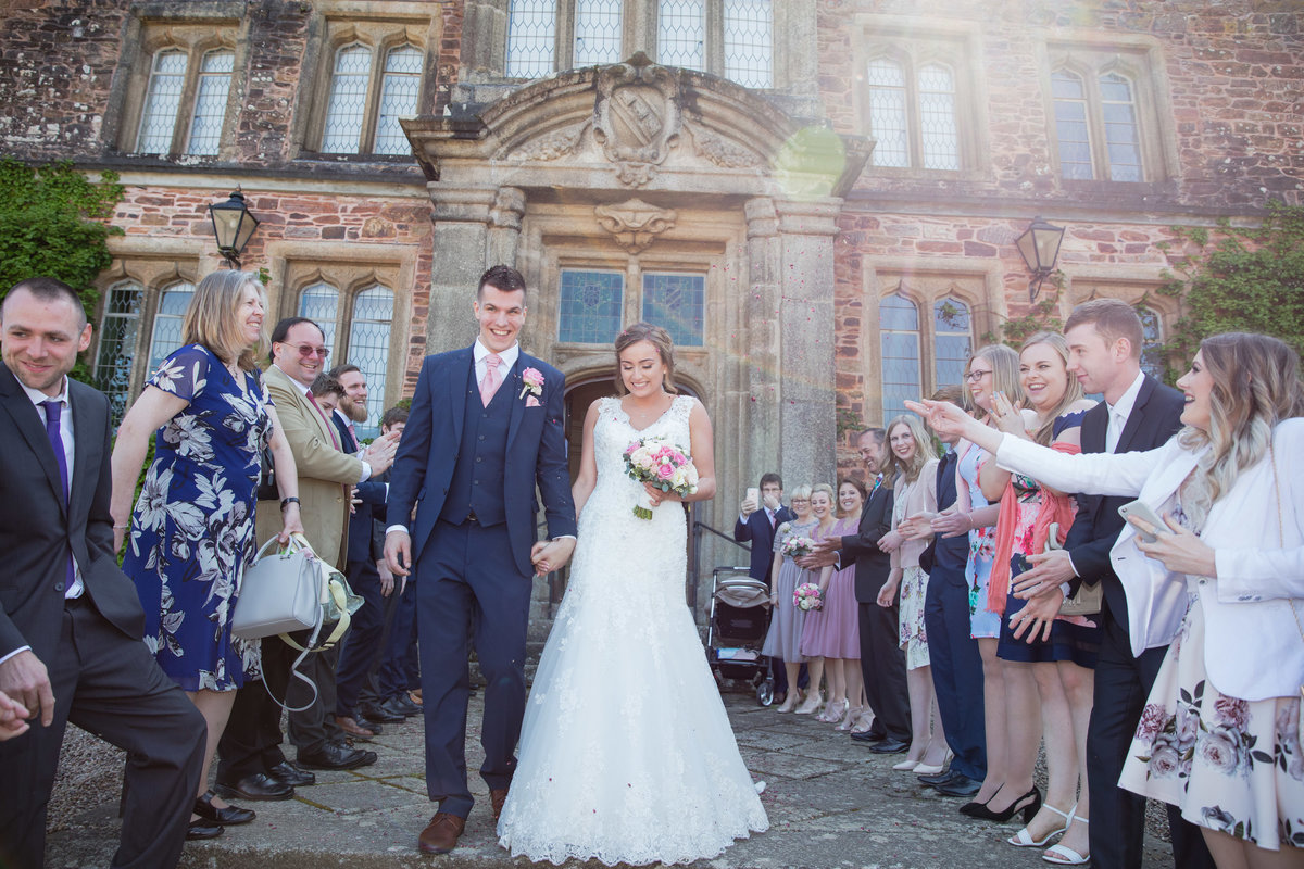 Confetti Wedding Photo at Mount Edgcumbe Wedding