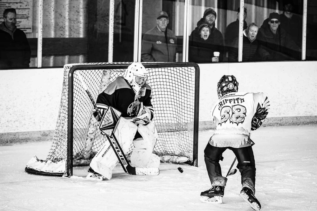 Ice hockey game at Glacier Ice Rink in Missoula