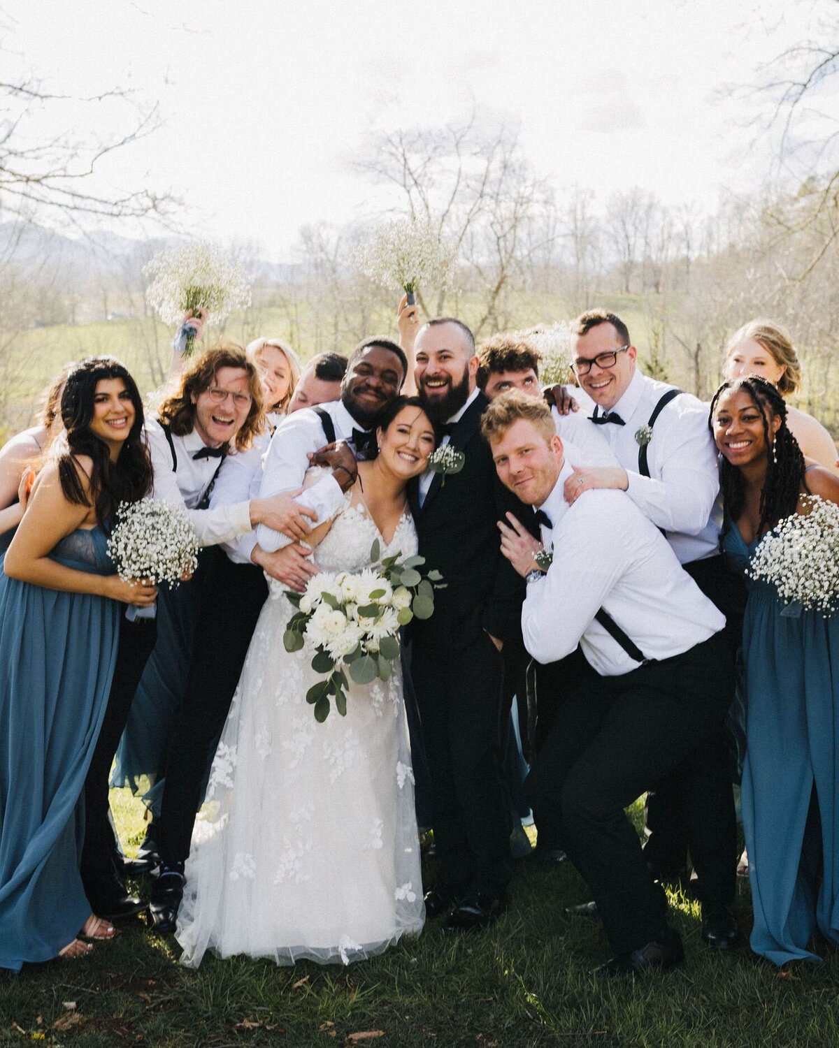 bridal party photos