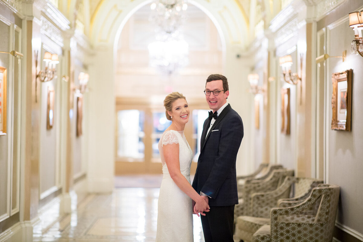 Boston public library wedding photography