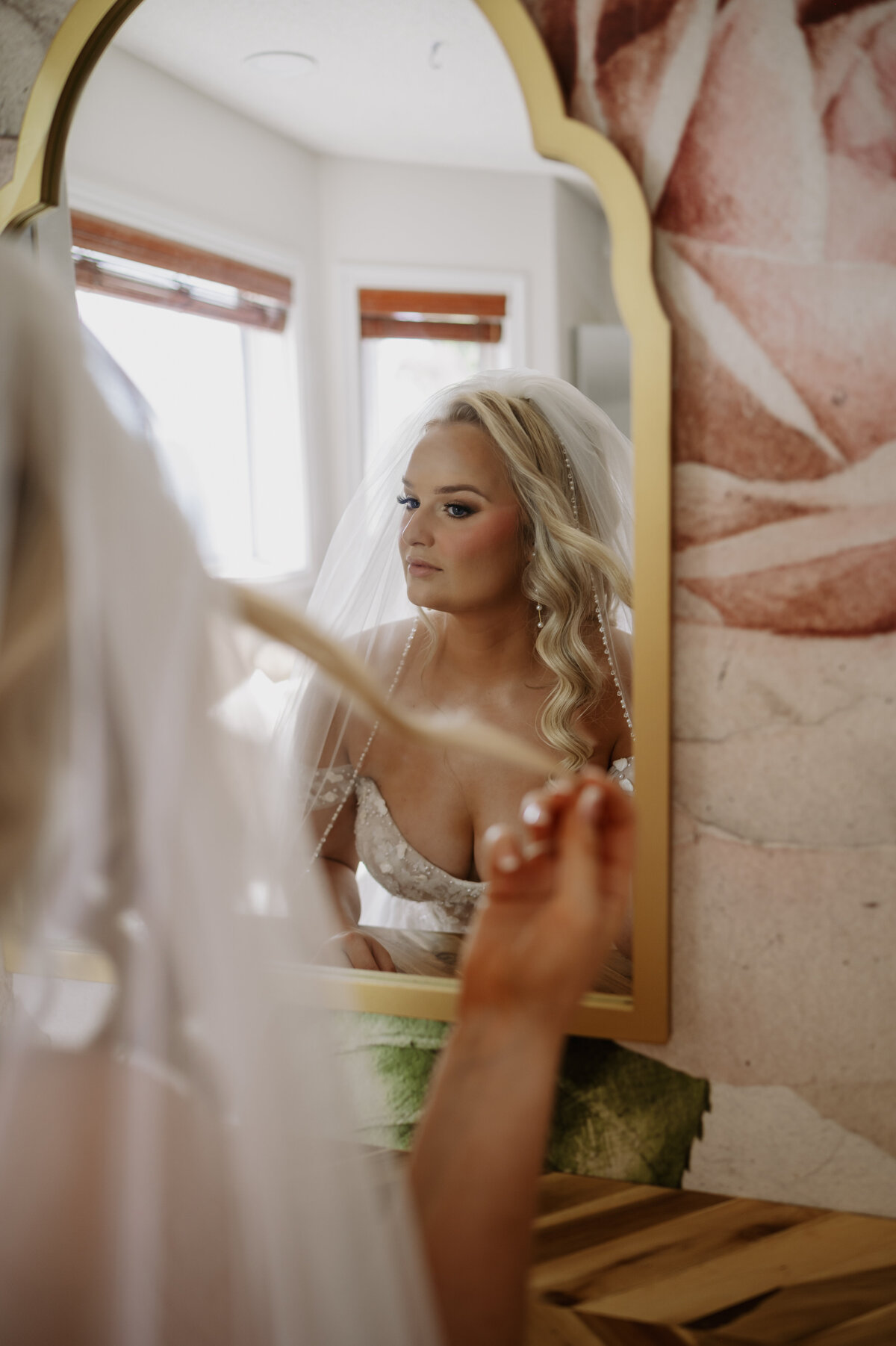 bride on wedding day 