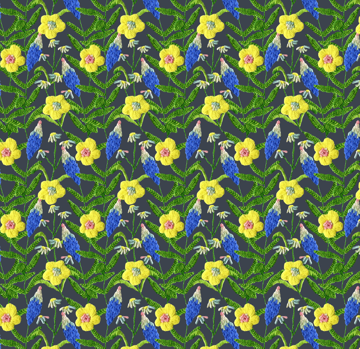 yellow-flowers-repeating-pattern