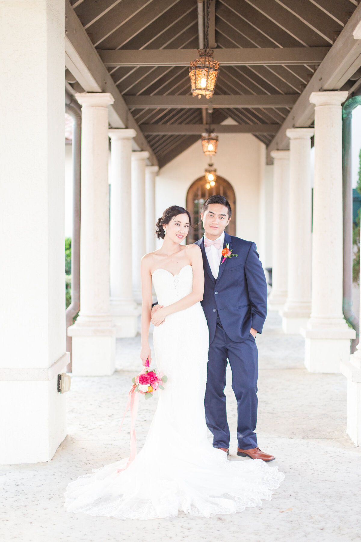 Palencia Club couple on wedding day by Riley James Photography..