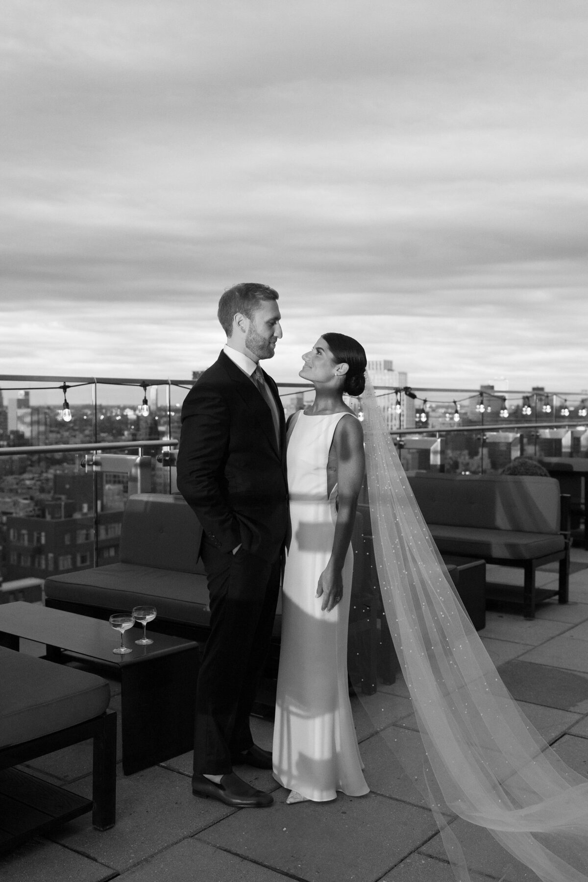 NYC Bride + Groom by Lisa Blanche Photography