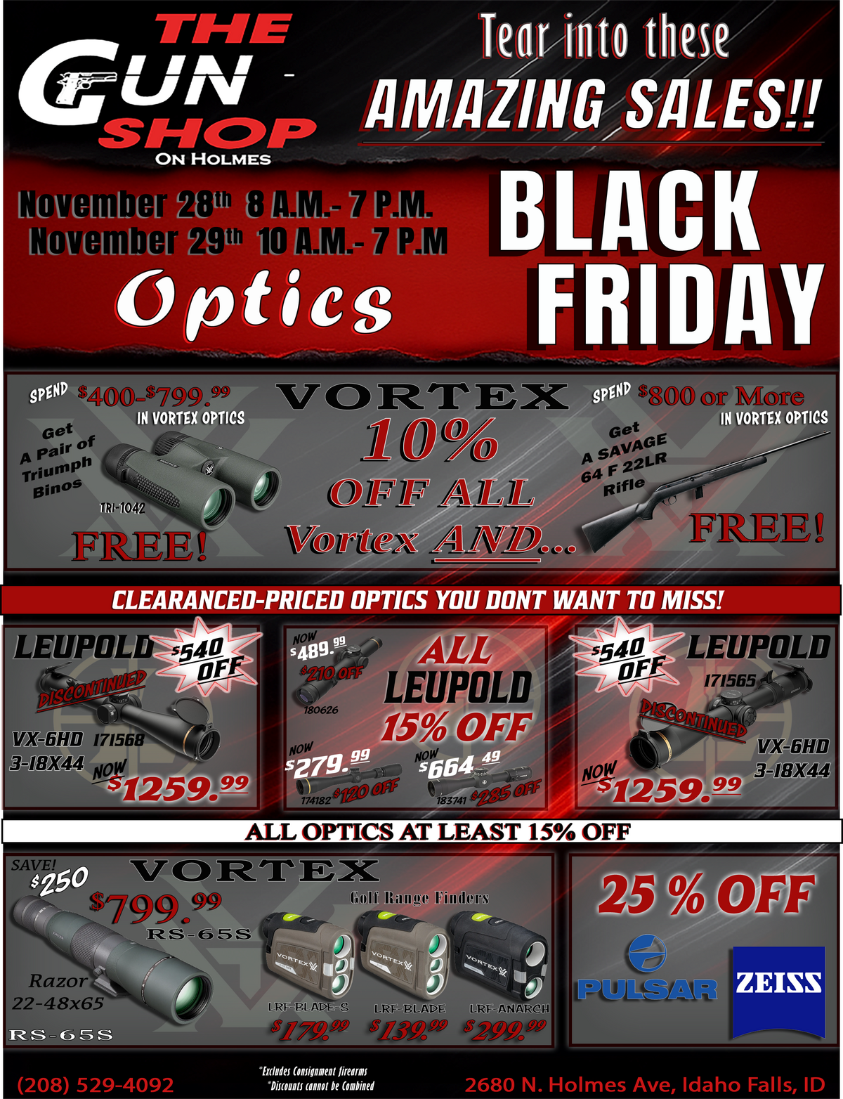 Idaho Falls Gun Shop Optic Black friday ad