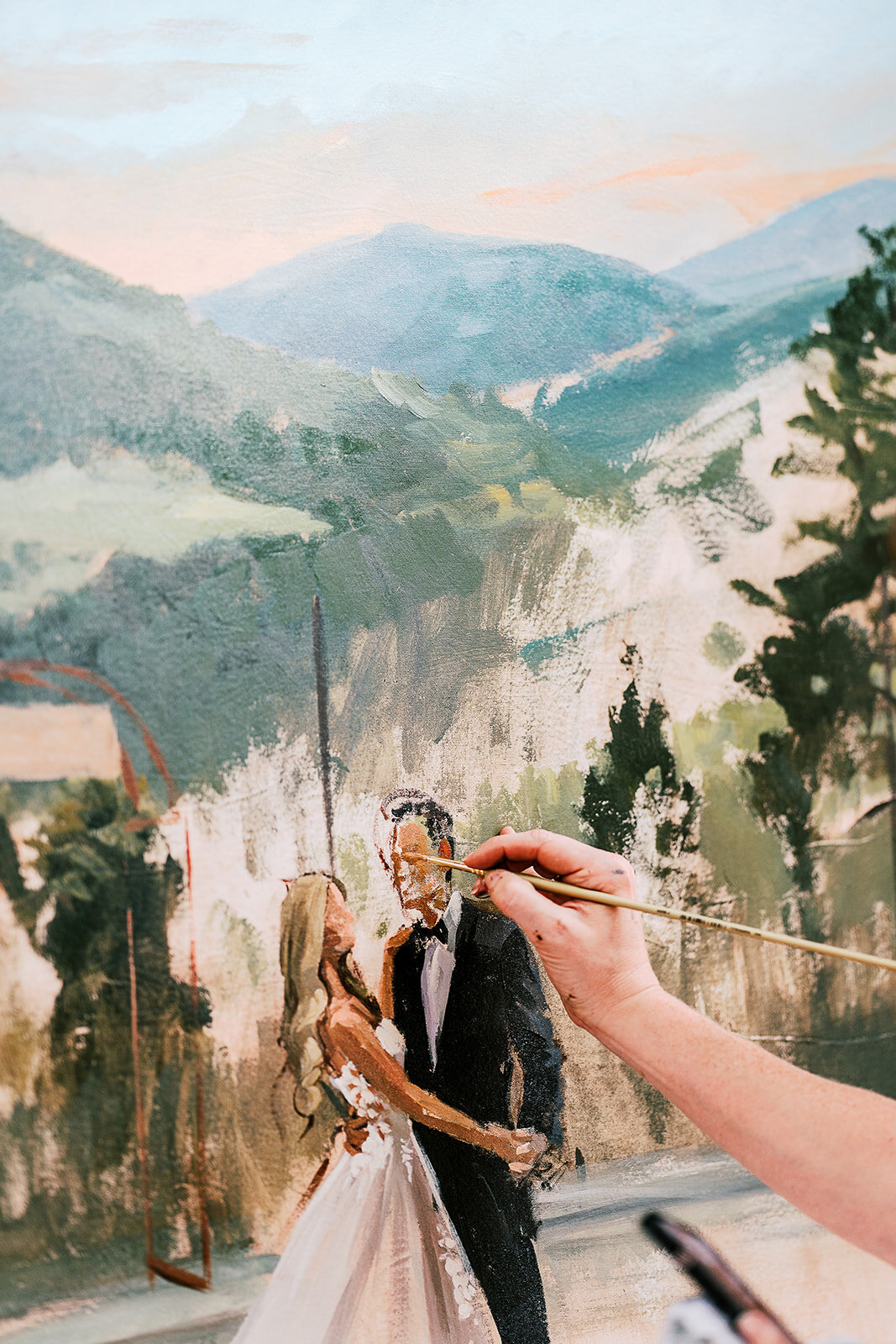 EstesParkwedding- live-wedding-painting-luxury-wedding-painter-torregrossafineart4