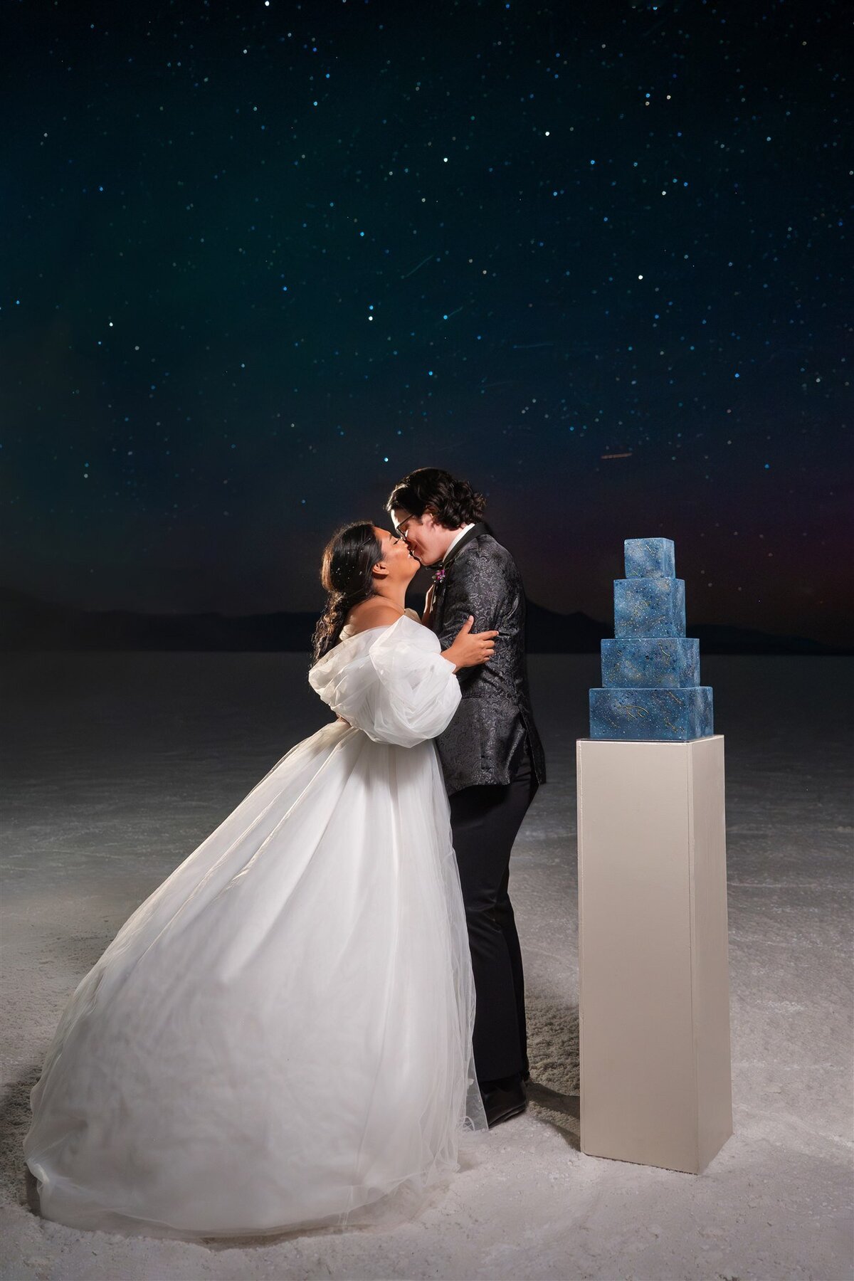 Milky Way Wedding at the Bonneville Salt Flats_237