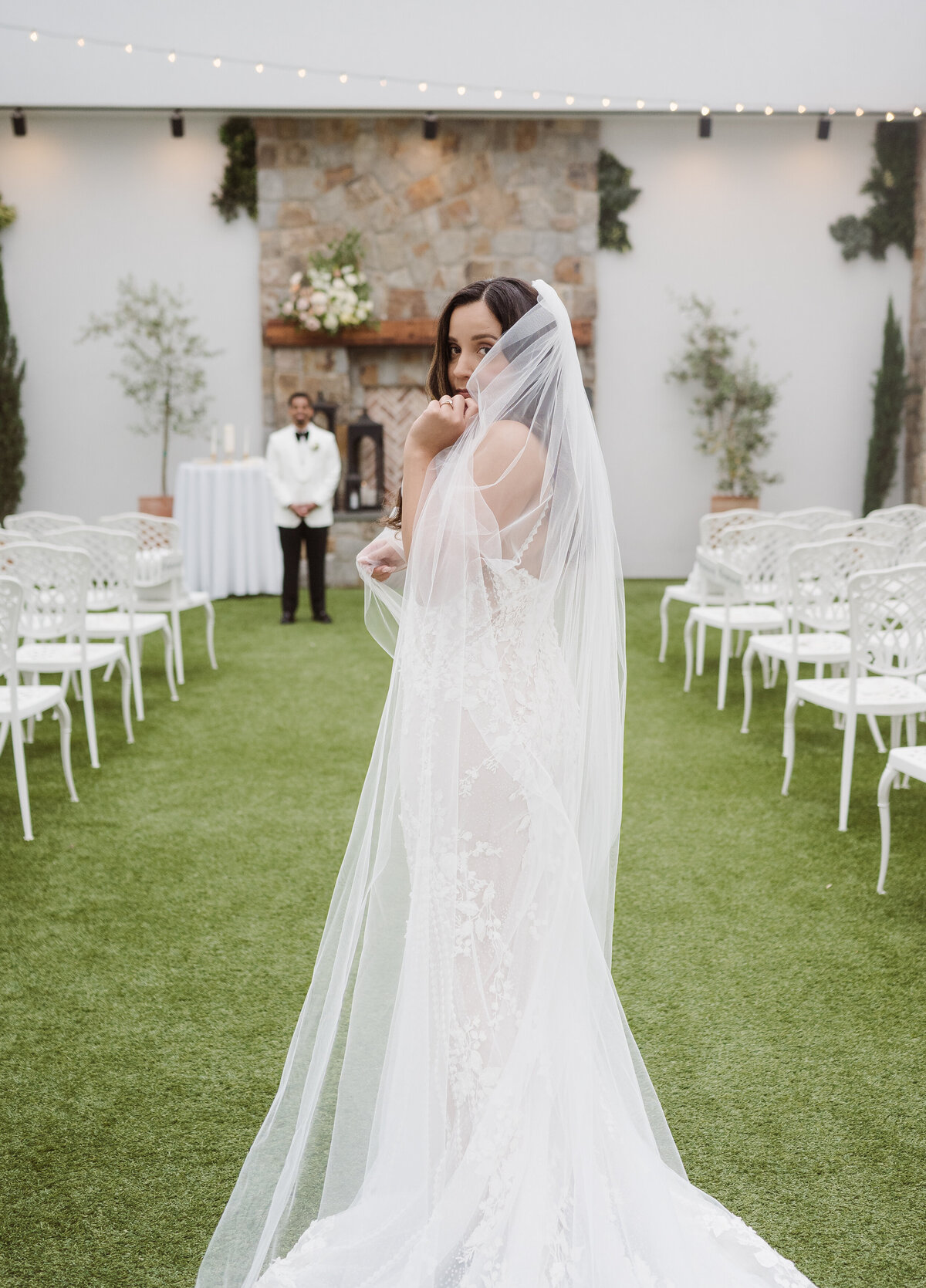 beautiful wedding photos in the ceremony space at the perona farms the reserve