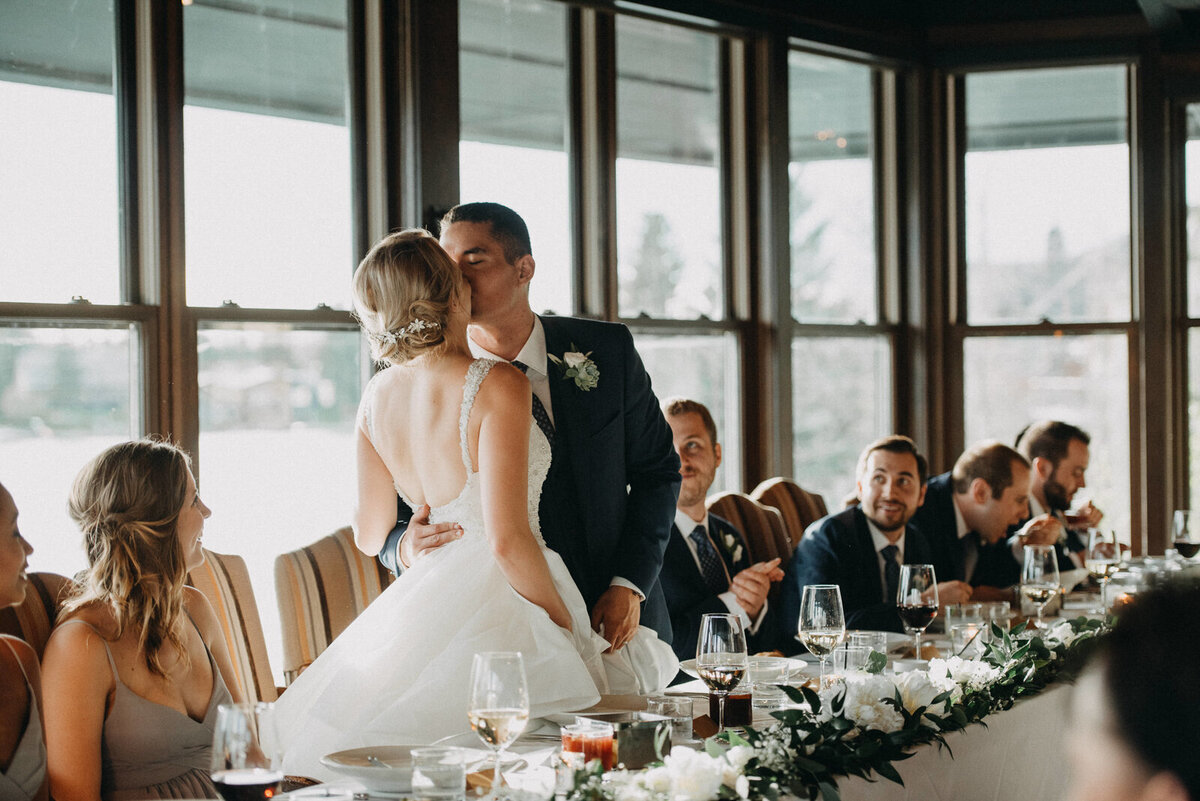 The Lakehouse, a romantic sophisticated wedding venue in Calgary, featured on the Brontë Bride Vendor Guide.