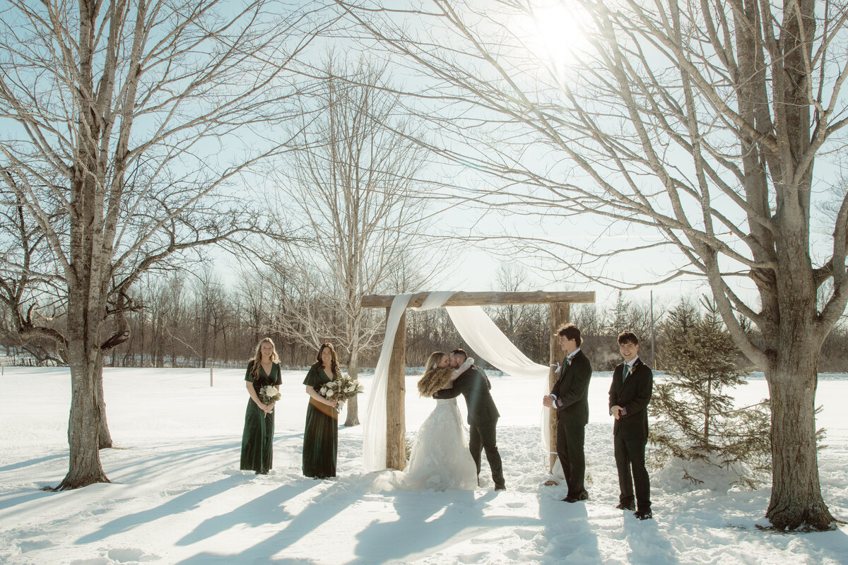 Romantic countryside wedding in Kingston, Ontario photographed in documentary style