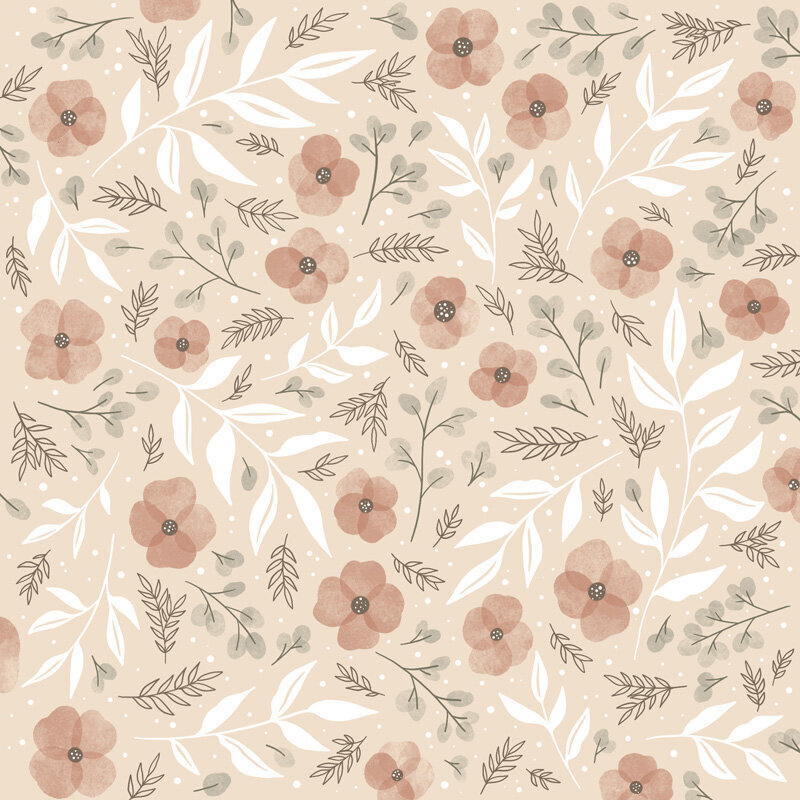 soft floral pattern design