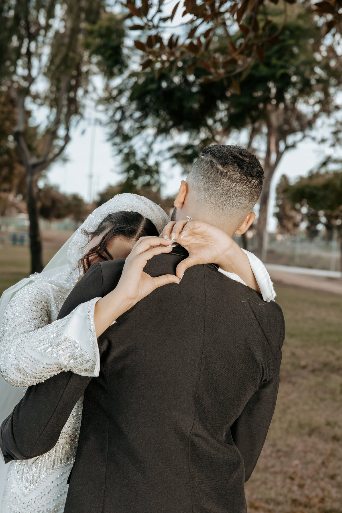 Arabian Wedding Couple Walking Together – Los Angeles Outdoor Wedding Photography