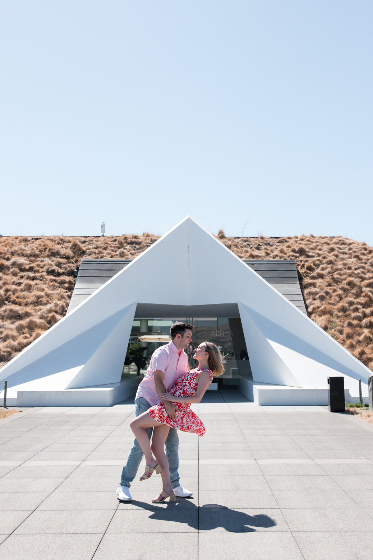 Couple gets engaged at Artesa Winery in Napa