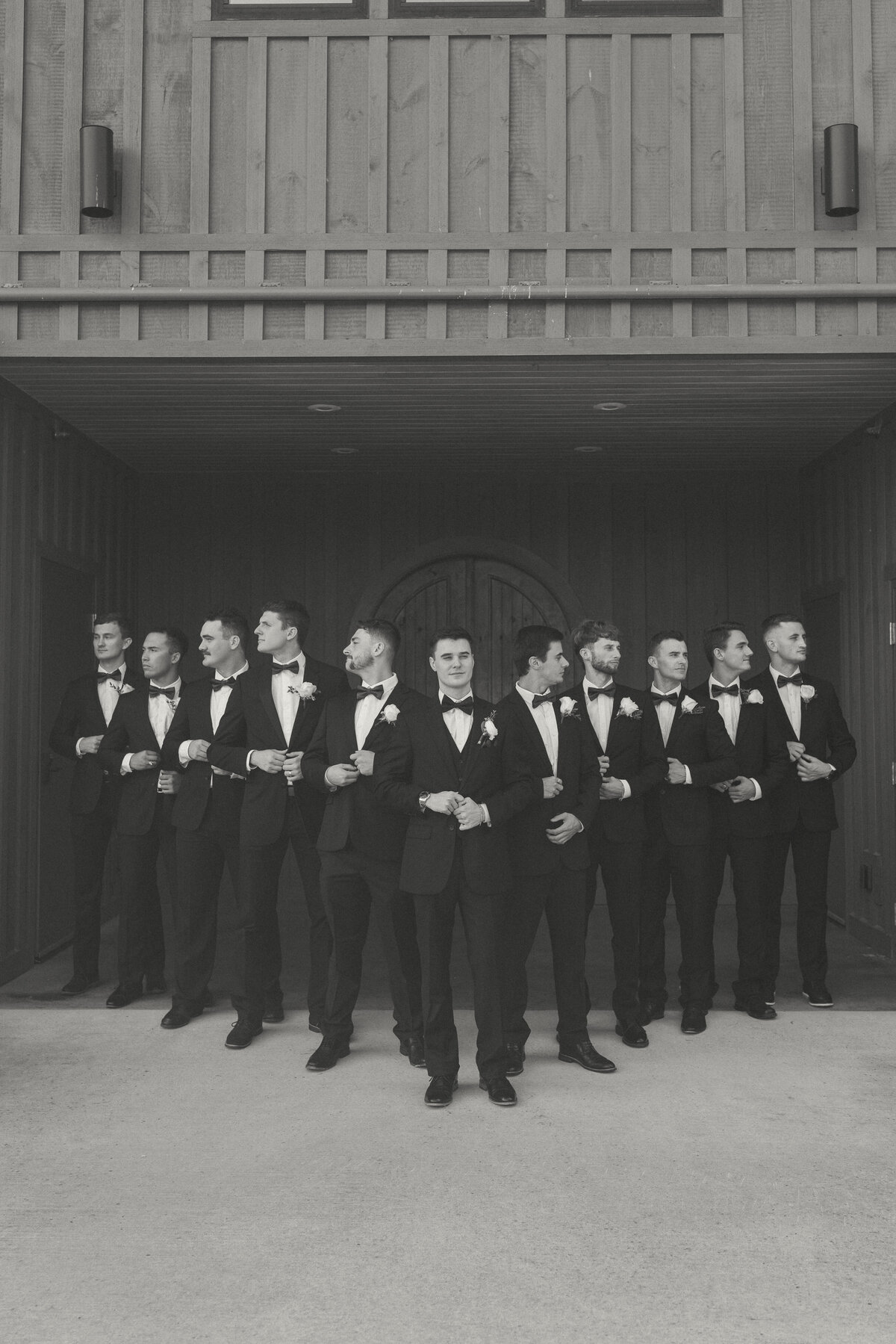 Groomsmen shot during a wedding at Howe farms!!