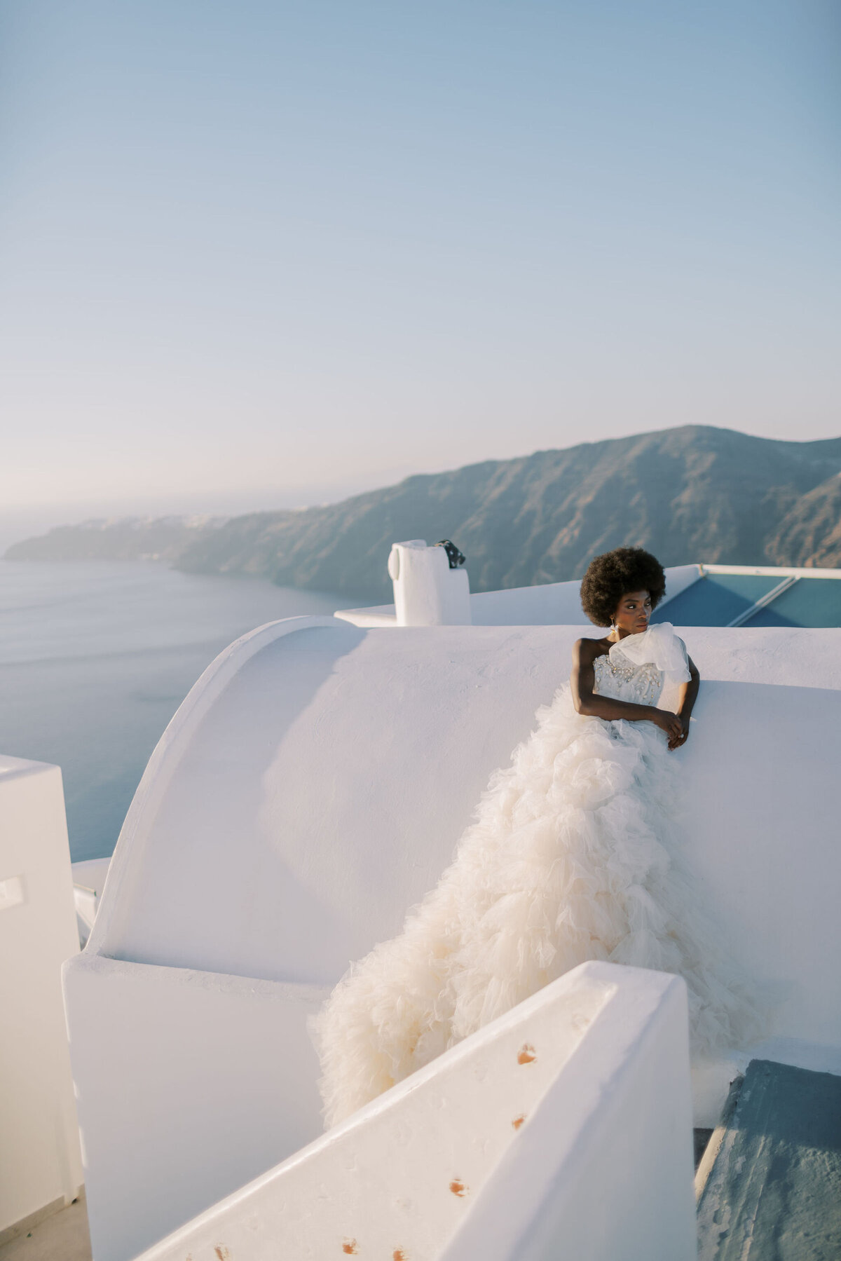 Greece Bridal Session Rocabella Santorini Millia London Gown Vicki Grafton Photography702