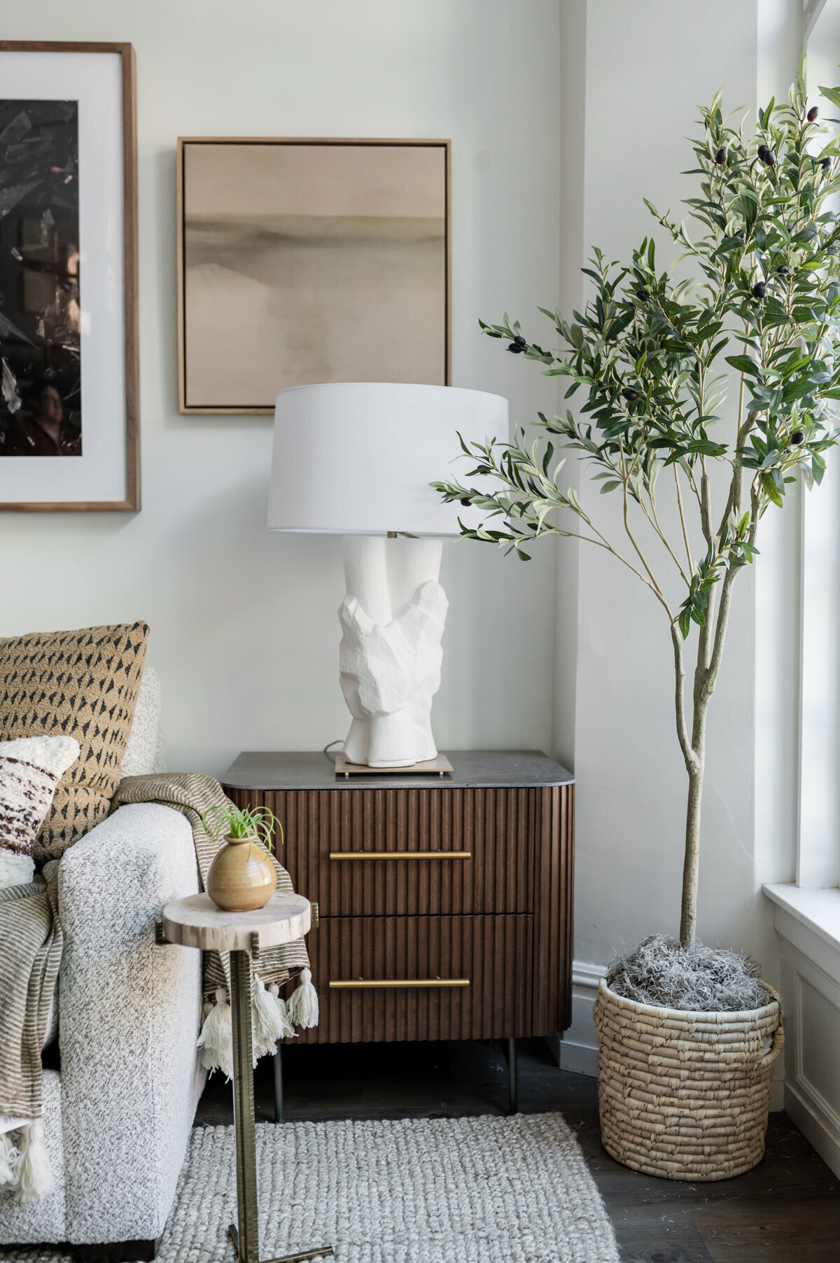 Portfolio showcasing luxury interiors with bespoke designs and carefully curated decor to match client needs.