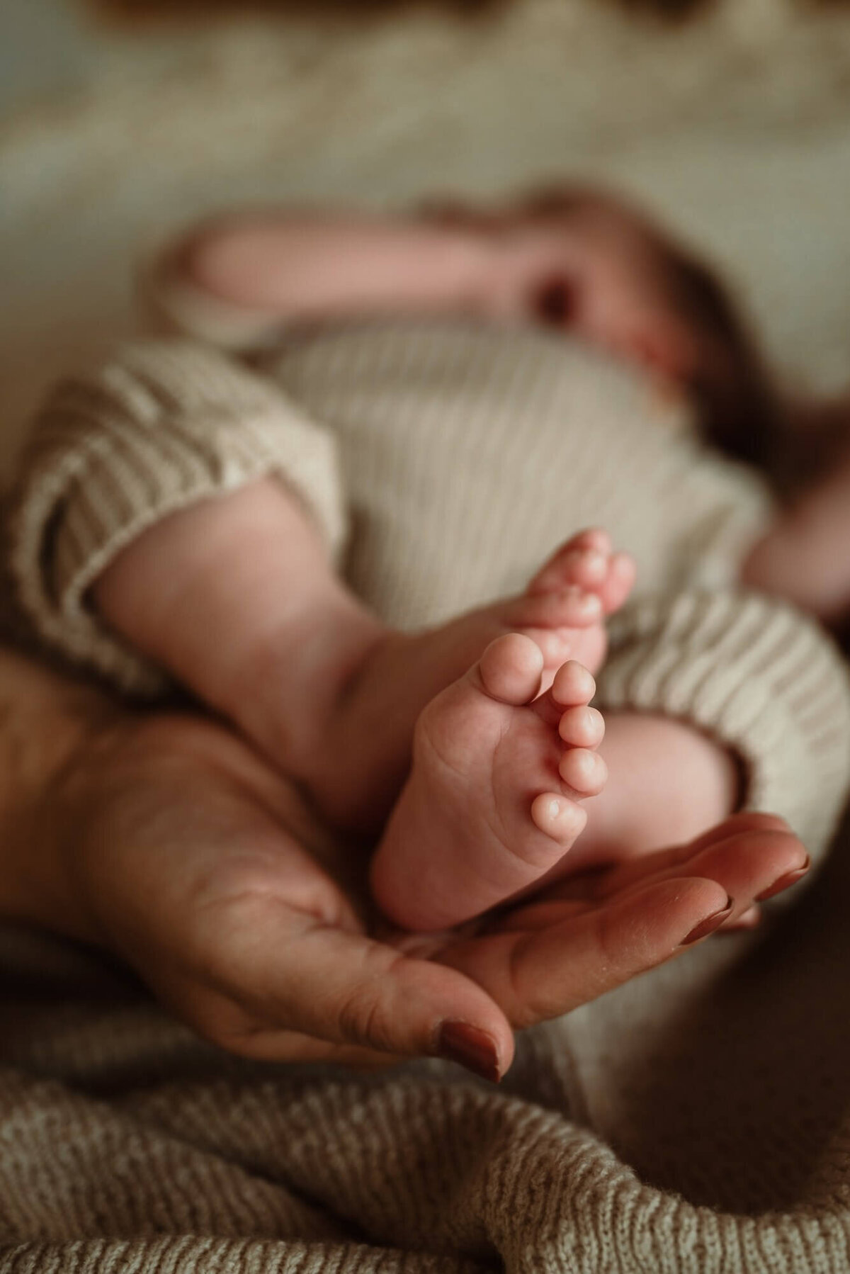 Newborn voetjes