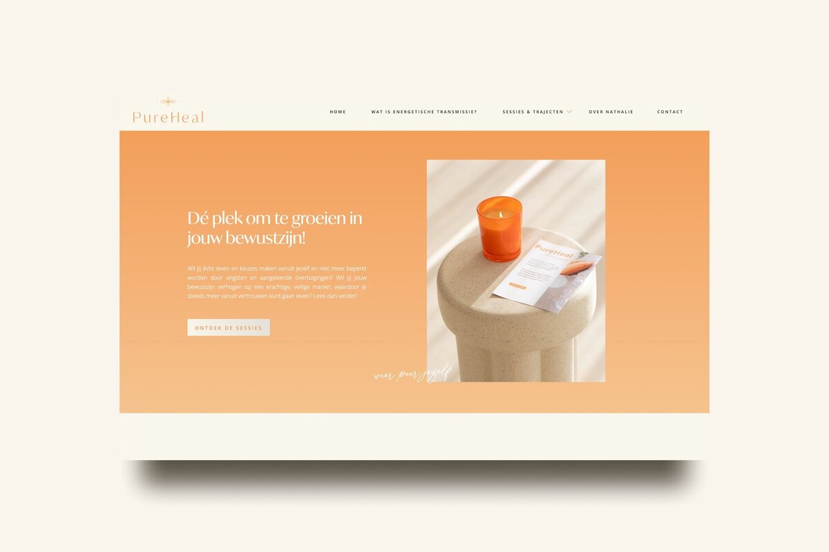 Showit website PureHeal