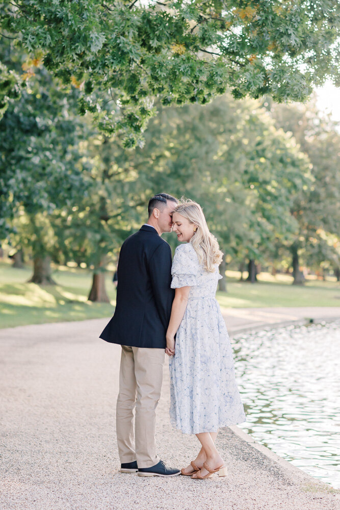 ENP - Garden Engagement Session with Willow Trees near ATL Georgia - Atlanta Wedding Photographer - Light and Airy Film Wedding Photographers in GA-6