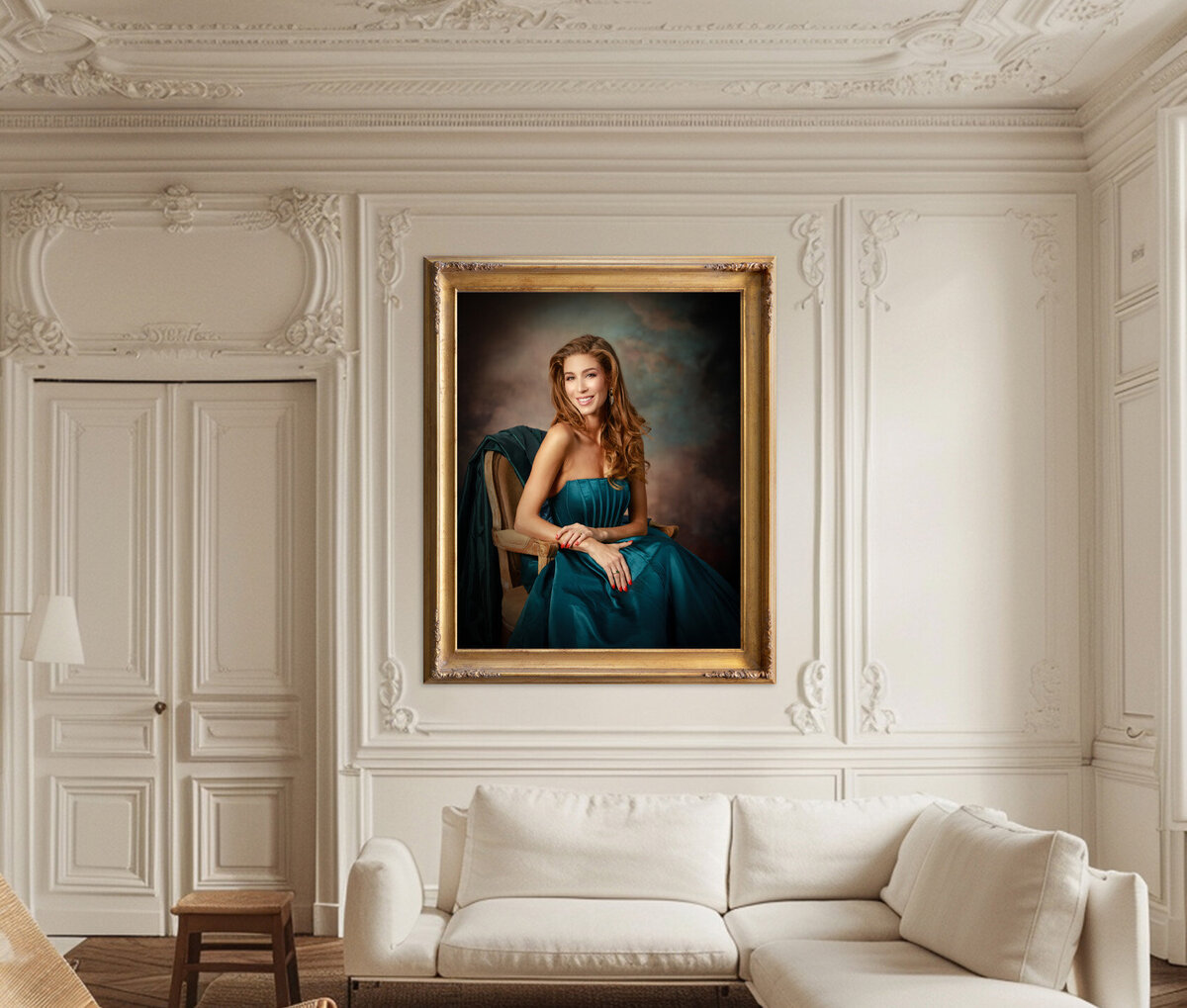 PSD - BLACK FRAME MODERN LIVING ROOM ART