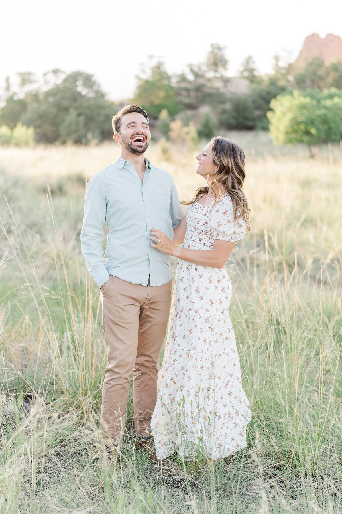 Garden of the Gods Red Rocks Colorado Springs Epic Romantic Engagement Pictures Elena Spraguer Photography 0055