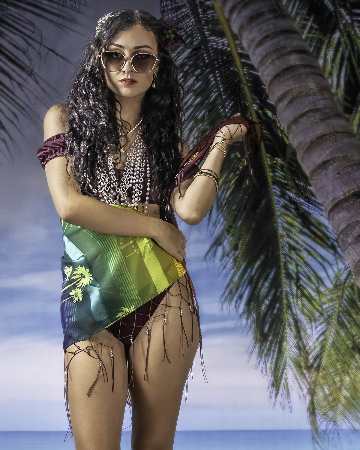 Cancer Marie Taylor Standing with Sarong copy