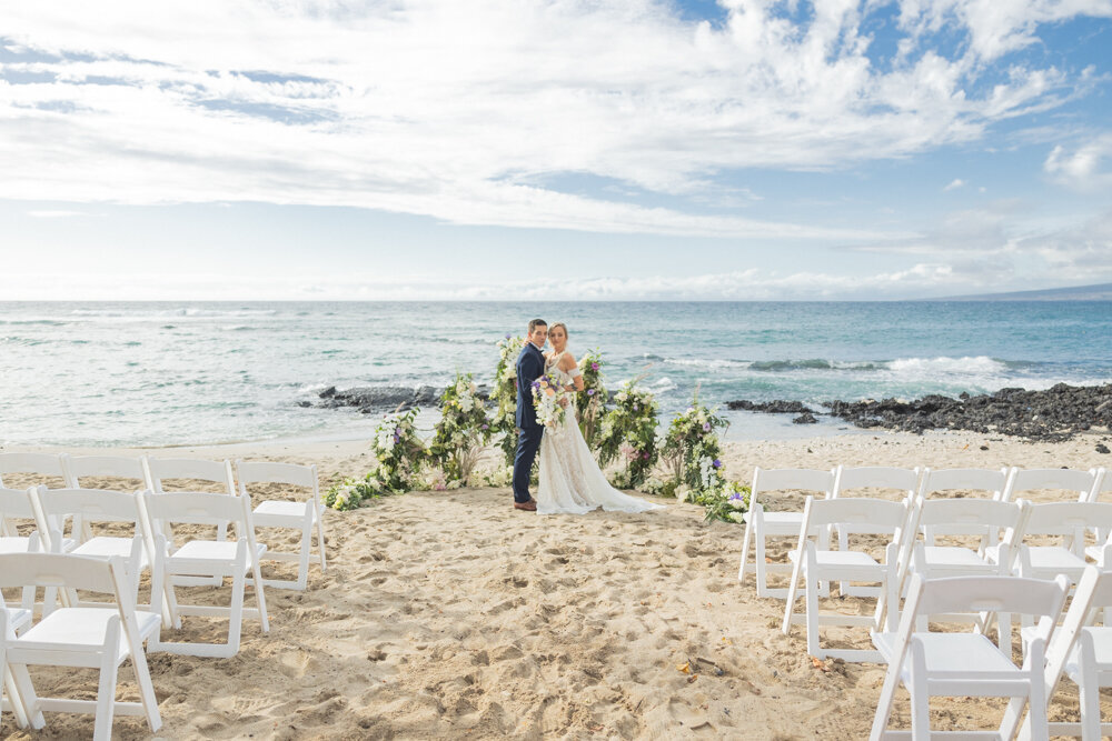 Big Island Wedding Photography at Fairmont Orchid beach ceremony