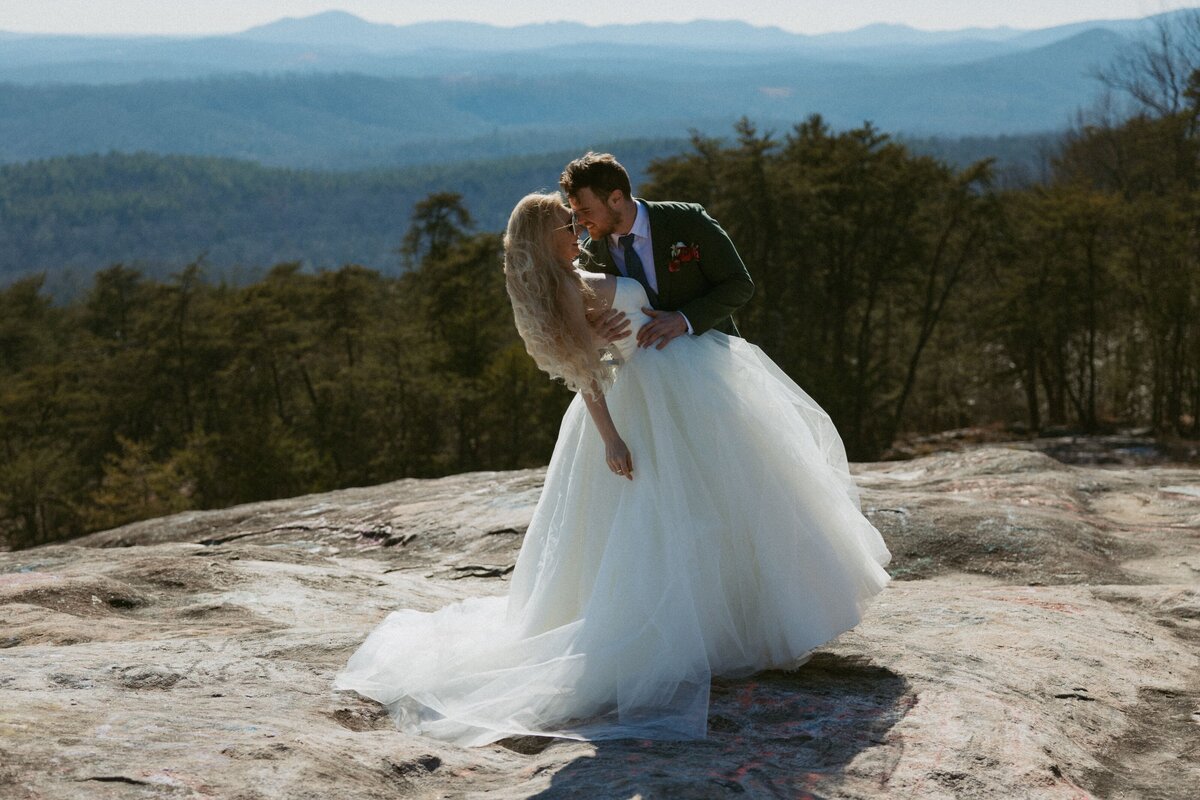 Small intimate elopement at Georgia State Botanical.