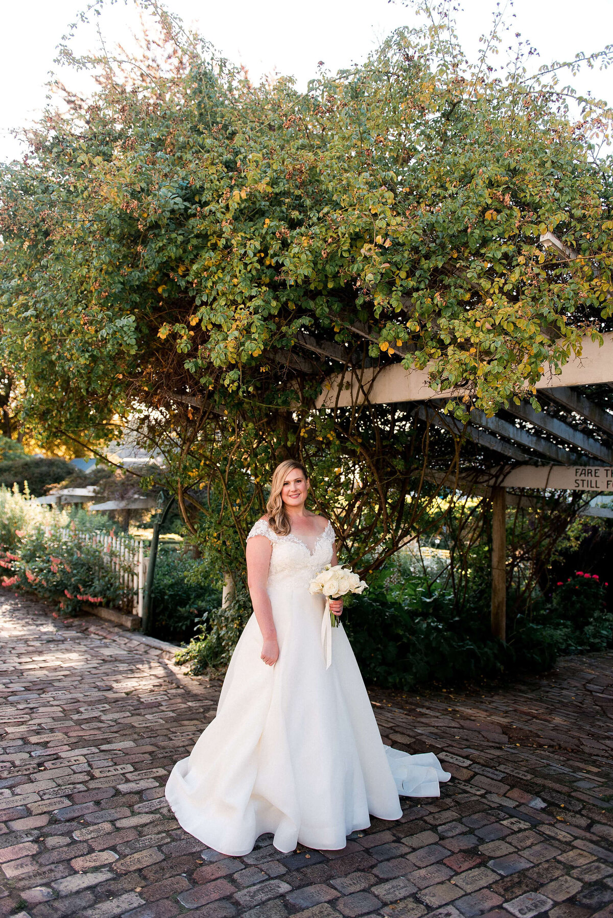 Bride at Roche Harbor Resort Wedding