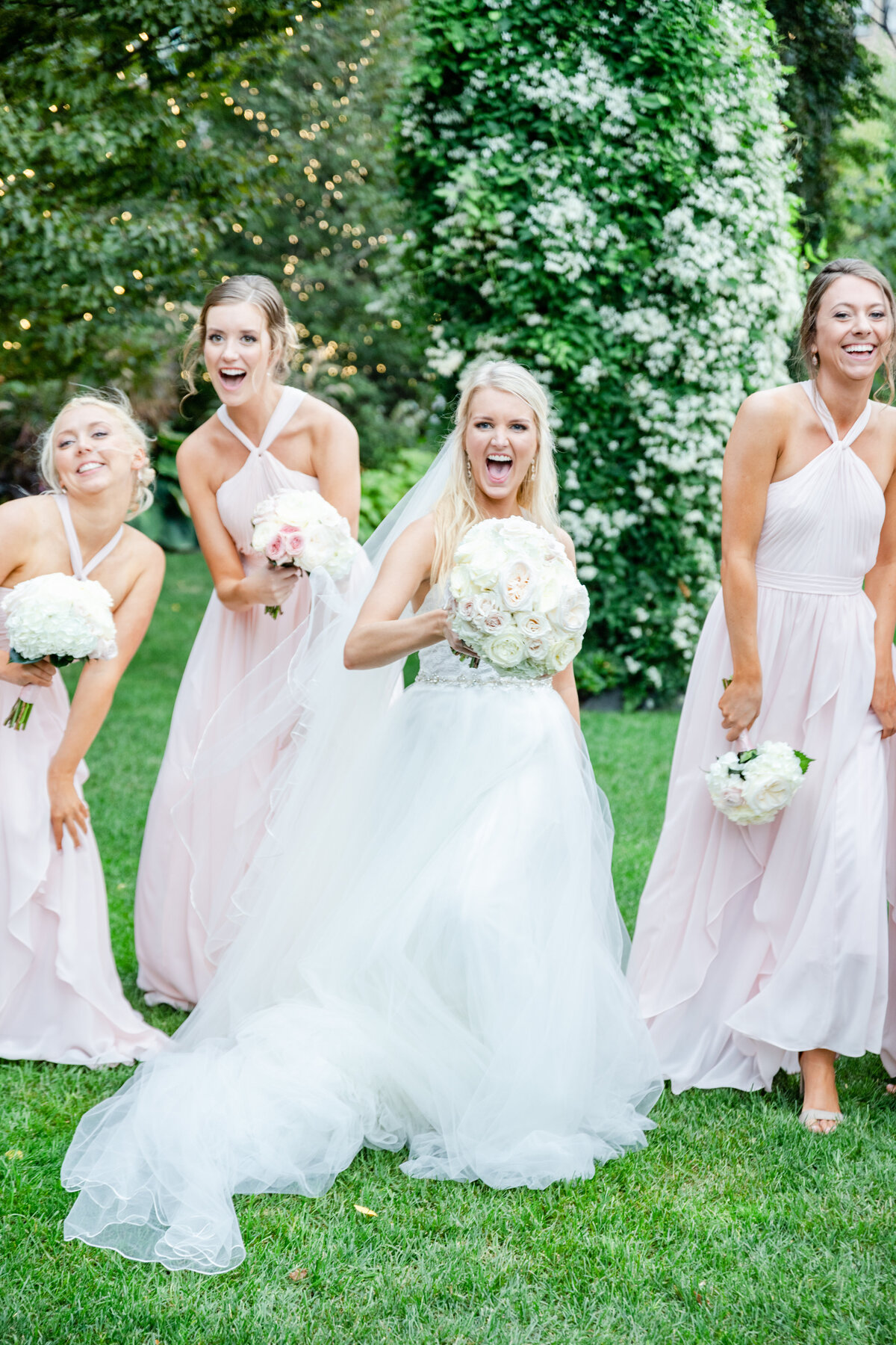 bride-being-silly-with-bridesmaids