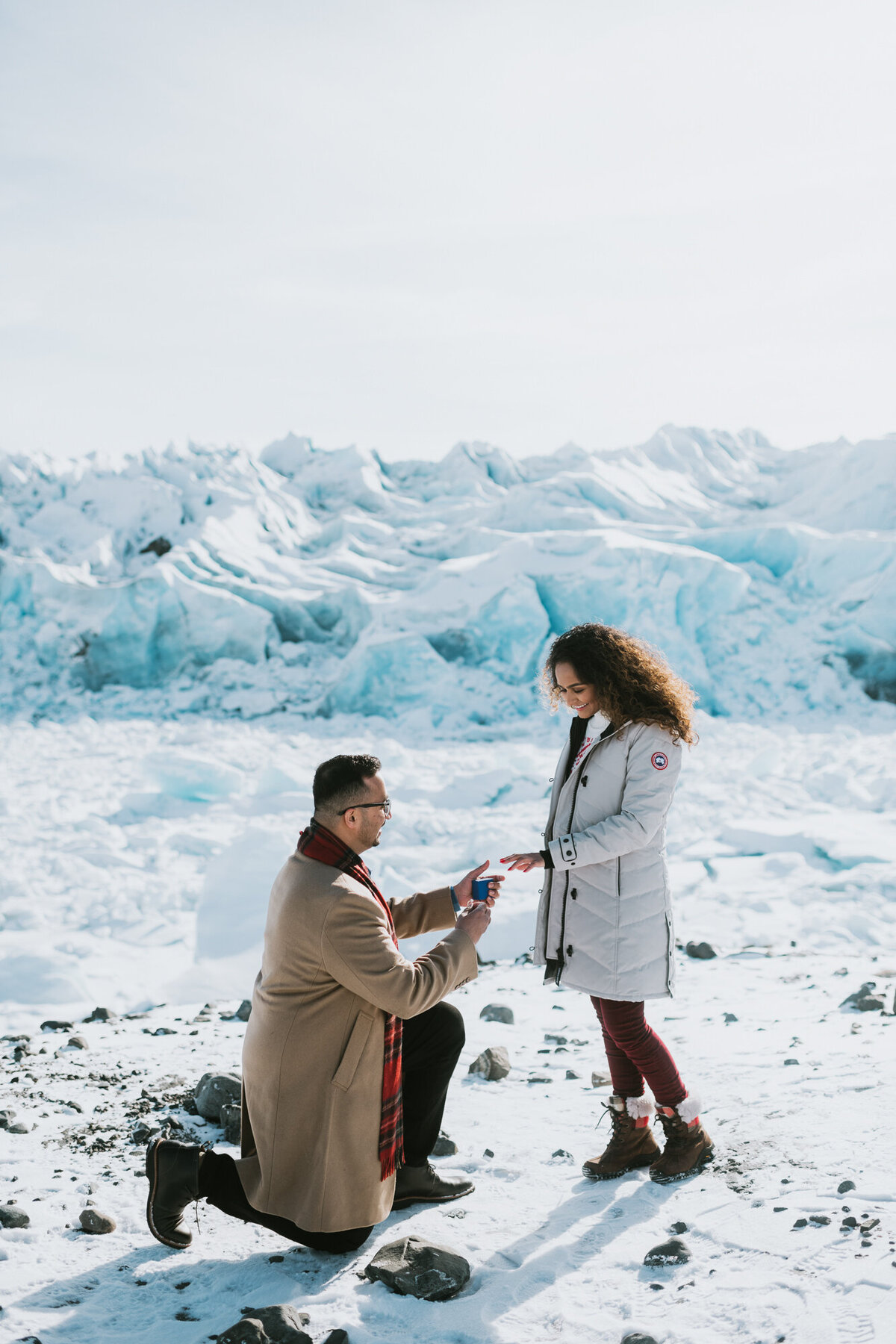 Surprise Proposal Alaska Proposal Photographer