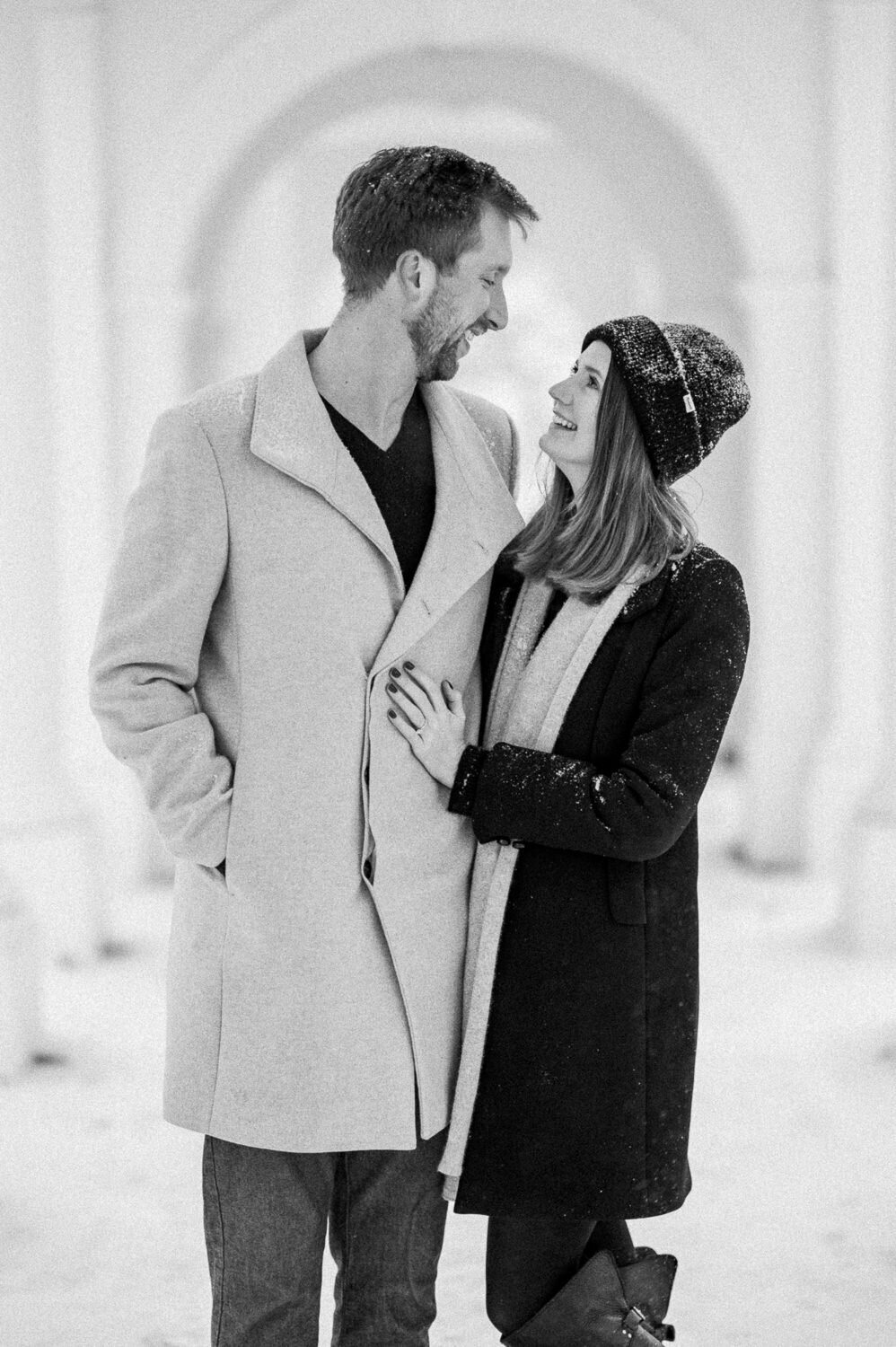 Snowy Charlottesville Engagement - Hunter and Sarah Photography-14