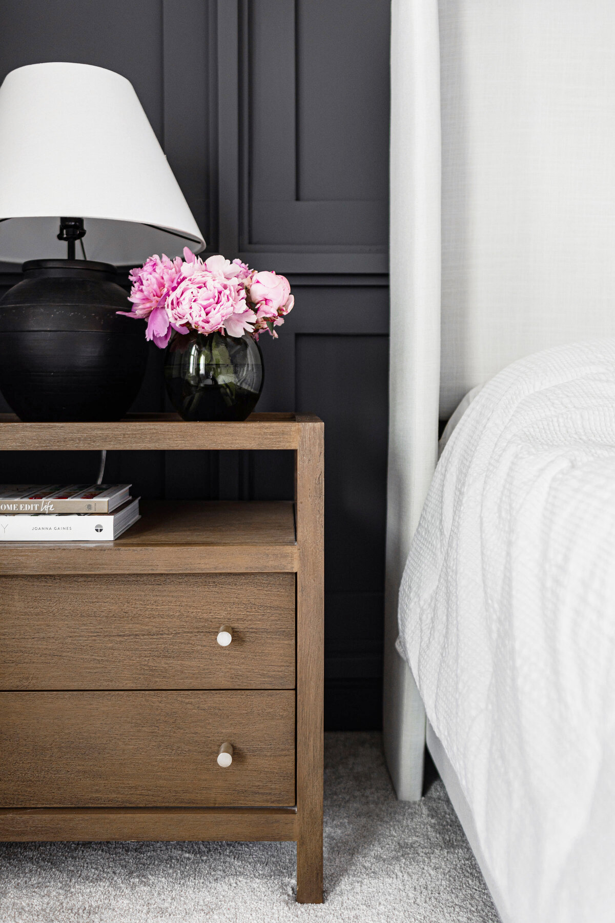 Master Bedroom nightstand close up