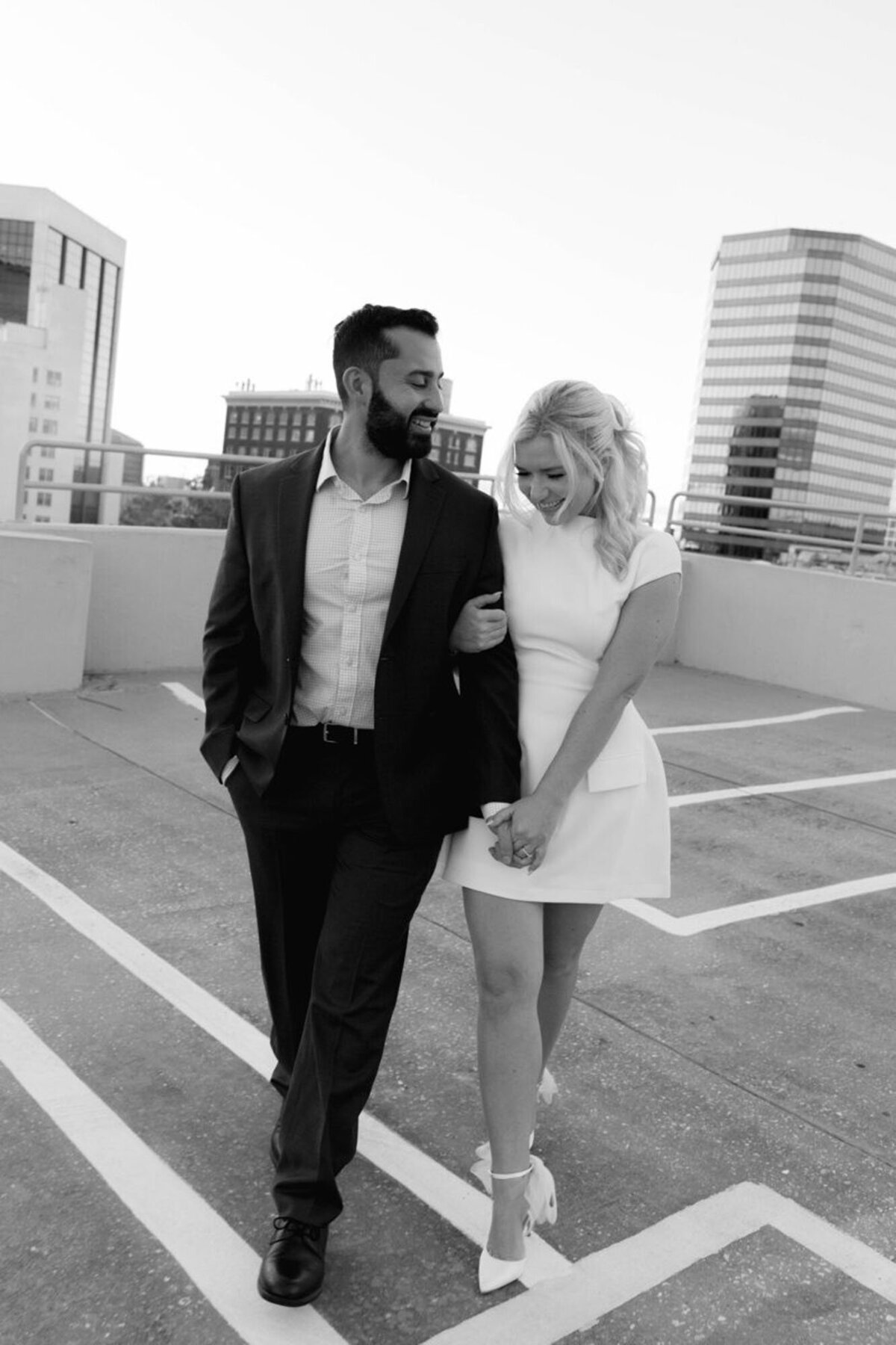rooftop orlando engagement photography with Marissa Nicole