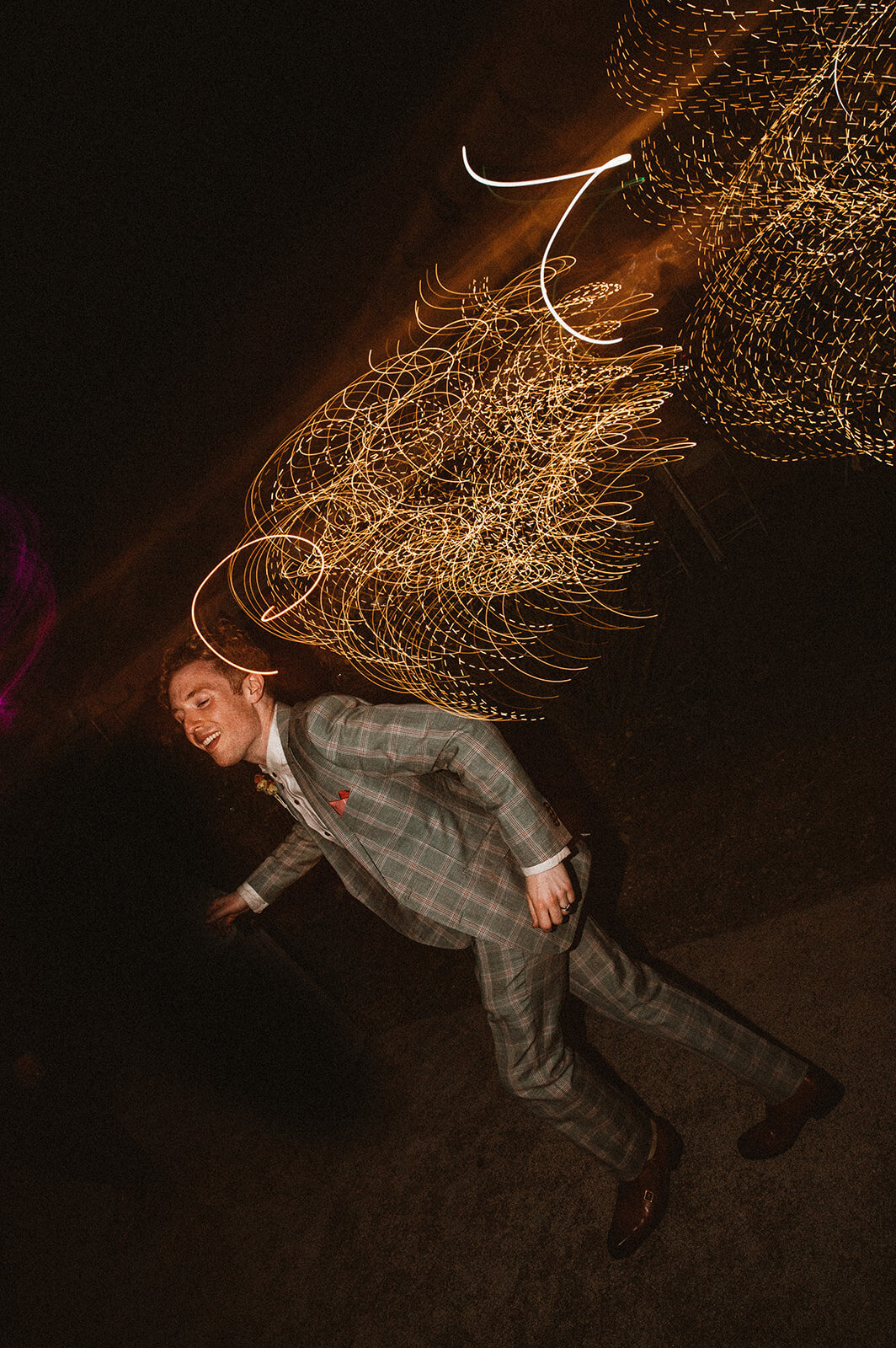 light painting dance photo