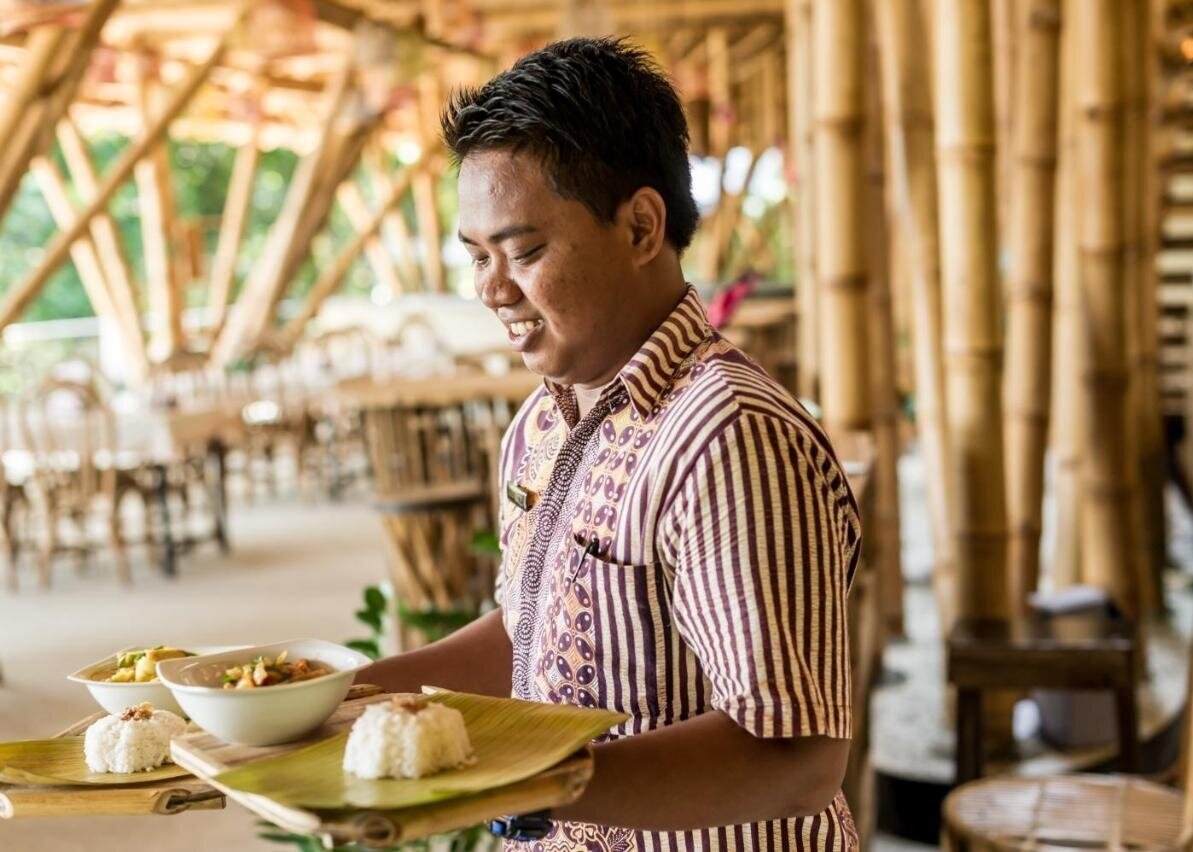 Indonesie-Sumatra-Bukit-Lawang-Eco Lodge Bukit Lawang-restaurant