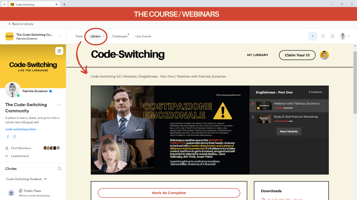 The Course - Webinars